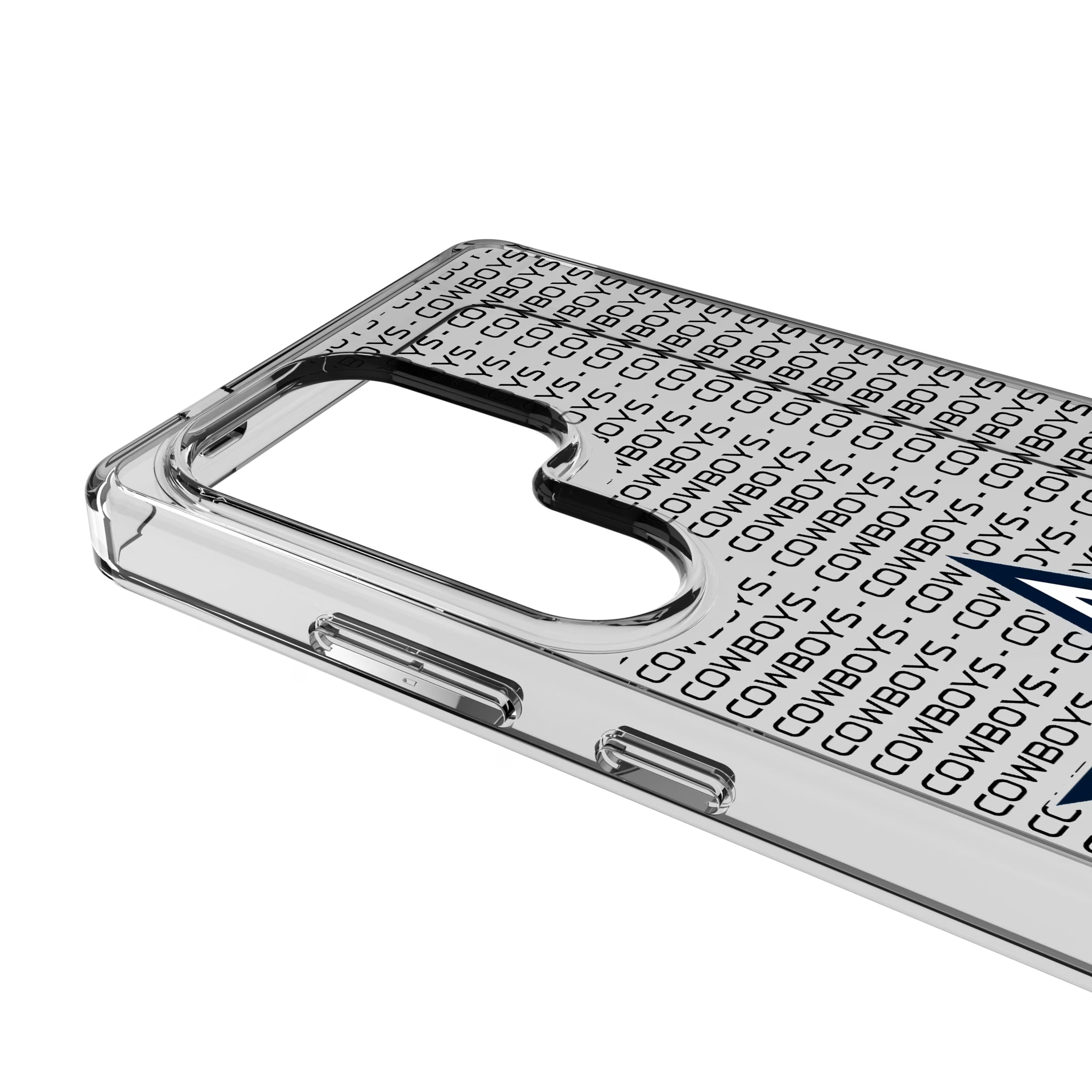 Dallas Cowboys Text Backdrop Galaxy Clear Phone Case for Samsung Galaxy - Detail