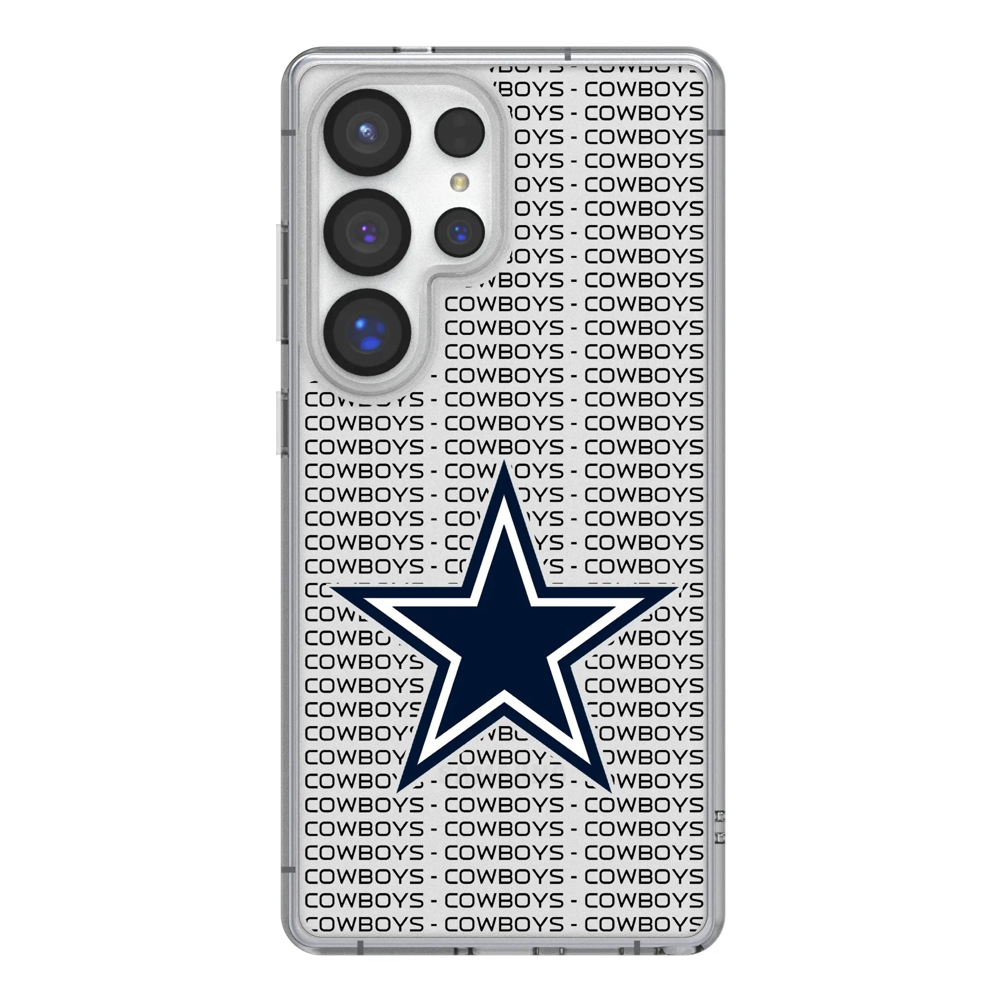 Dallas Cowboys Text Backdrop Galaxy Clear Phone Case for Samsung Galaxy#Device_Galaxy S25 Ultra