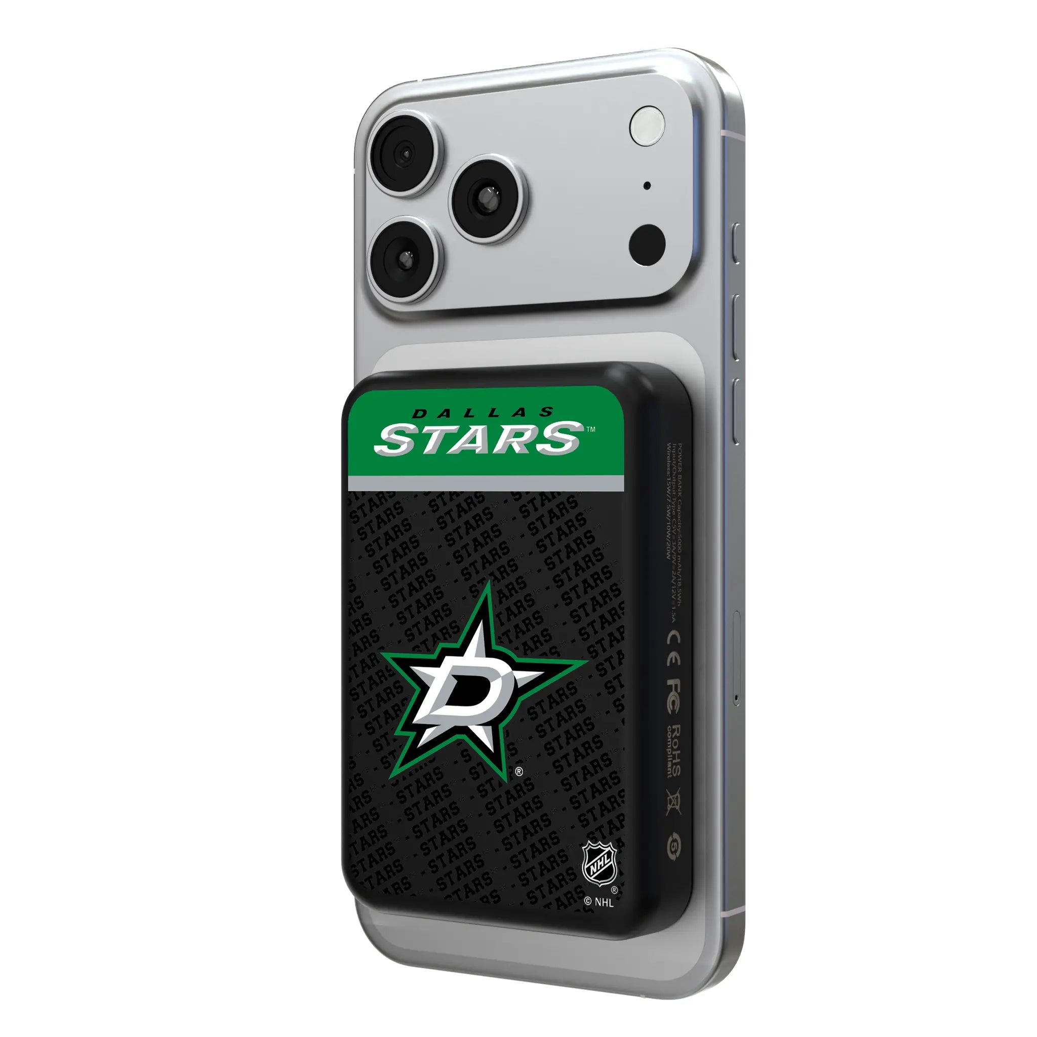 Dallas Stars Endzone Plus Wireless Mag Power Bank