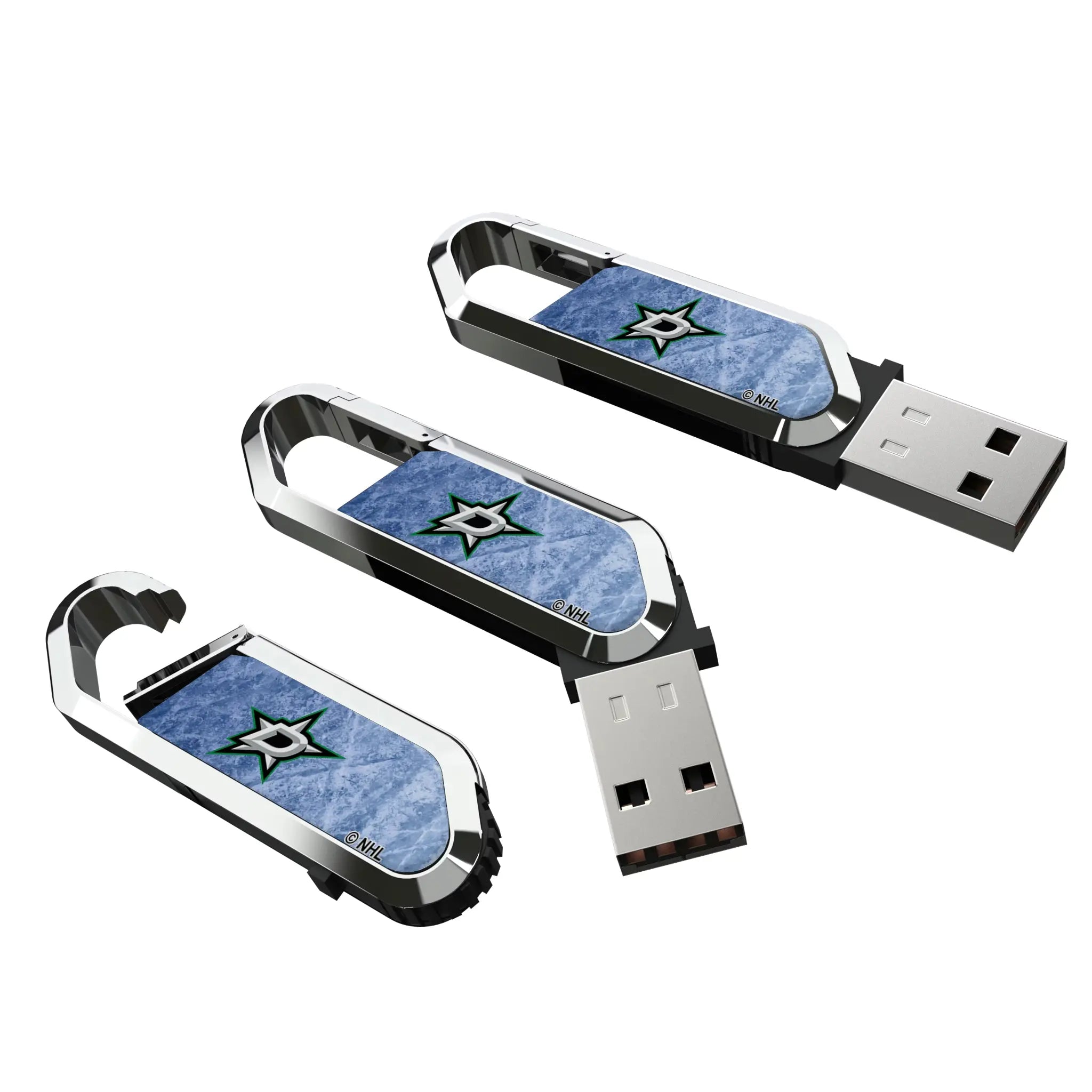 Dallas Stars Ice Flood USB 64GB Clip Style Flash Drive