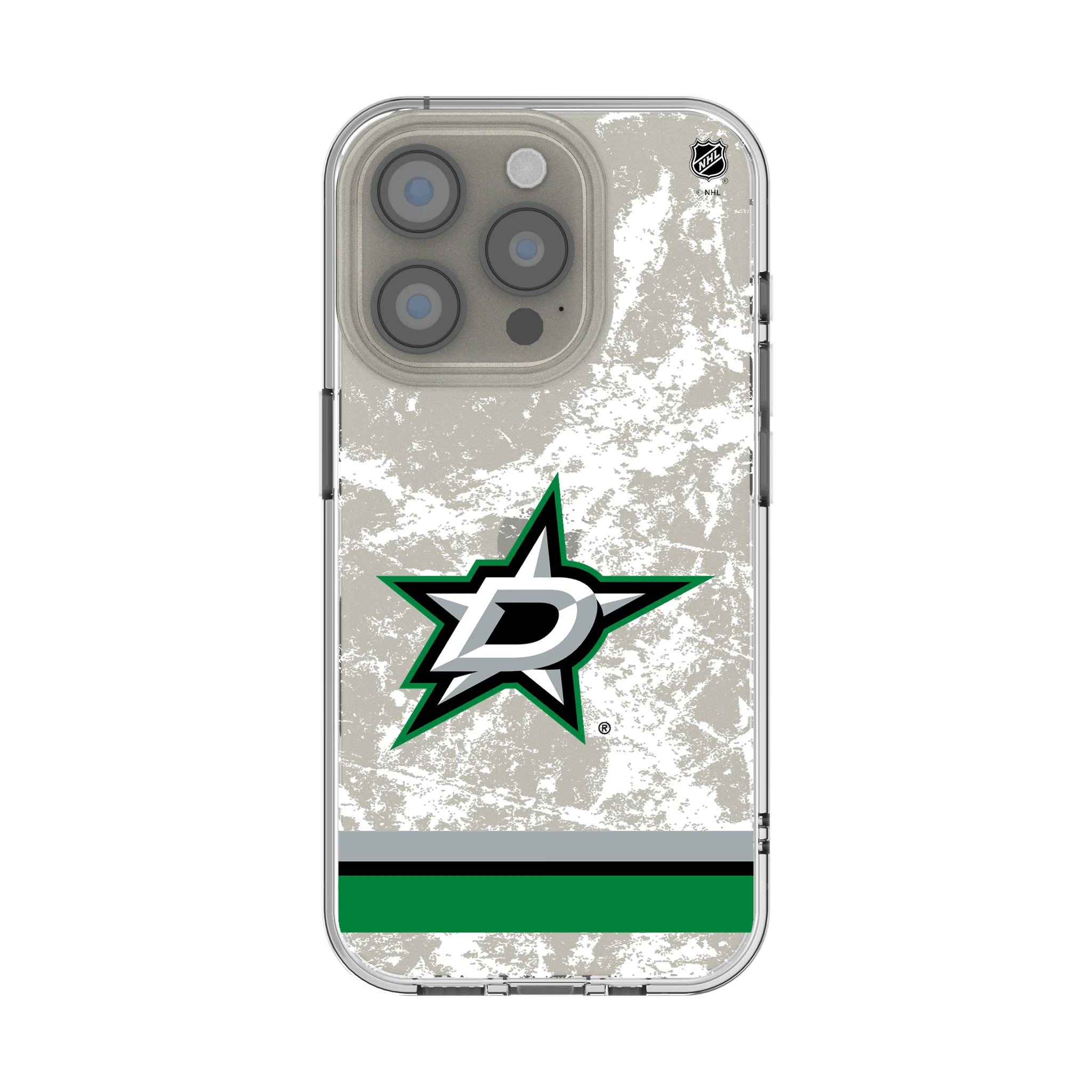 Dallas Stars Ice Stripe iPhone Clear Phone Case for Apple iPhone