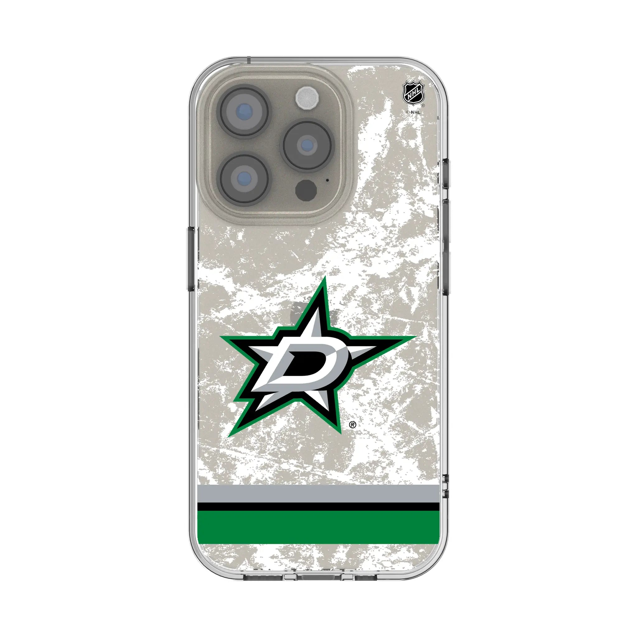 Dallas Stars Ice Stripe iPhone Clear Phone Case for Apple iPhone