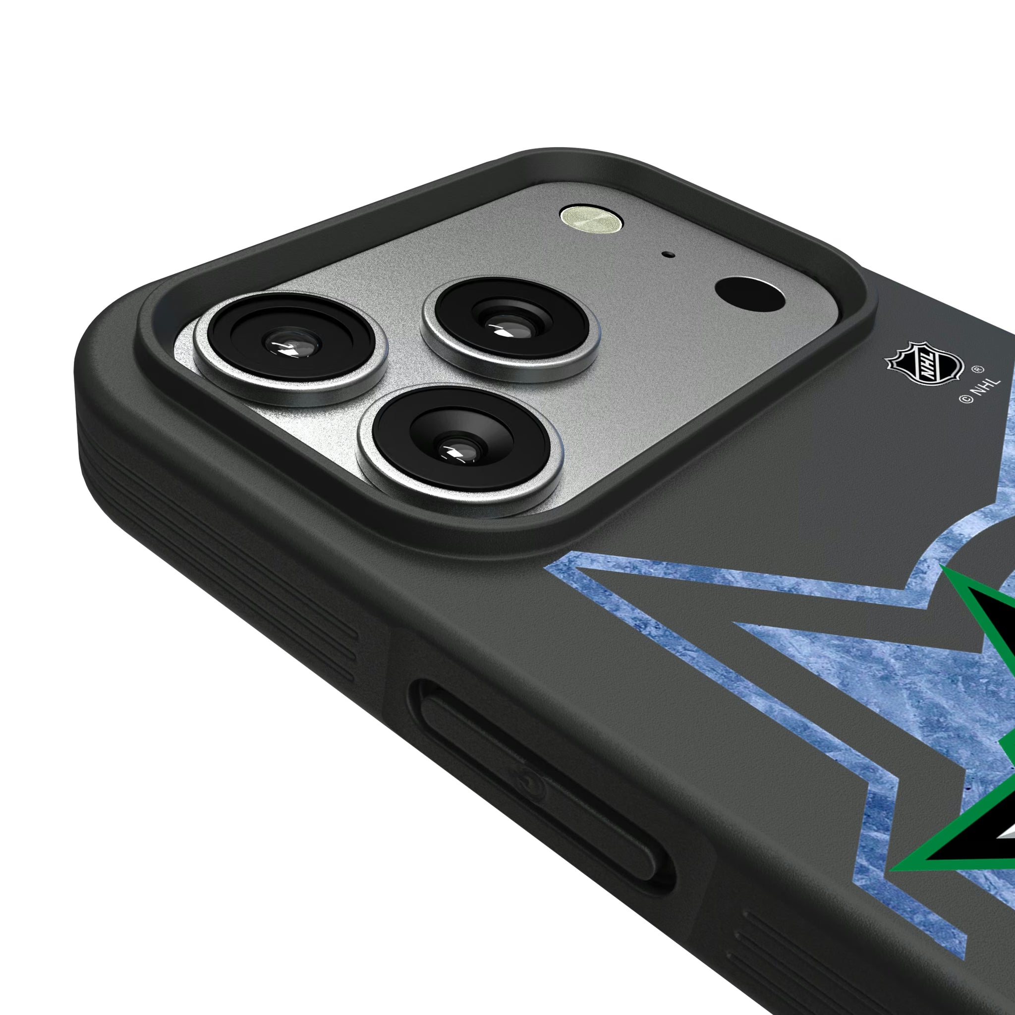 Dallas Stars Ice Tilt iPhone Bump Phone Case for Apple iPhone - Detail#Device_iPhone 17 Pro