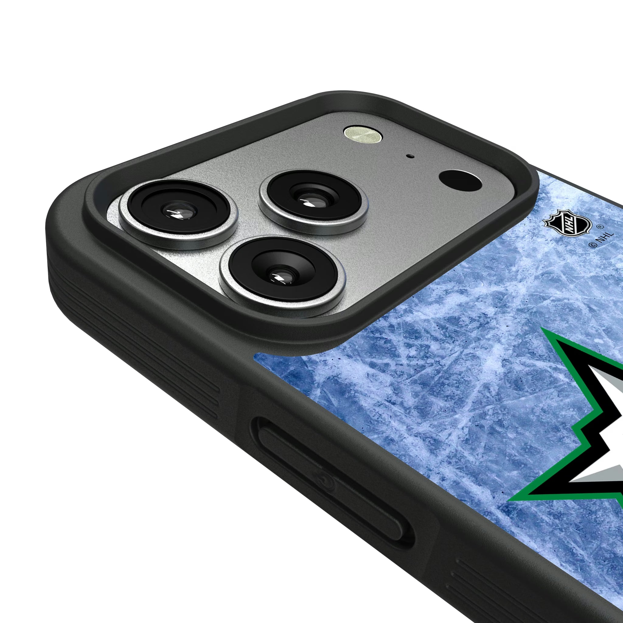 Dallas Stars Ice Wordmark iPhone Bump Phone Case for Apple iPhone - Detail#Device_iPhone 17 Pro