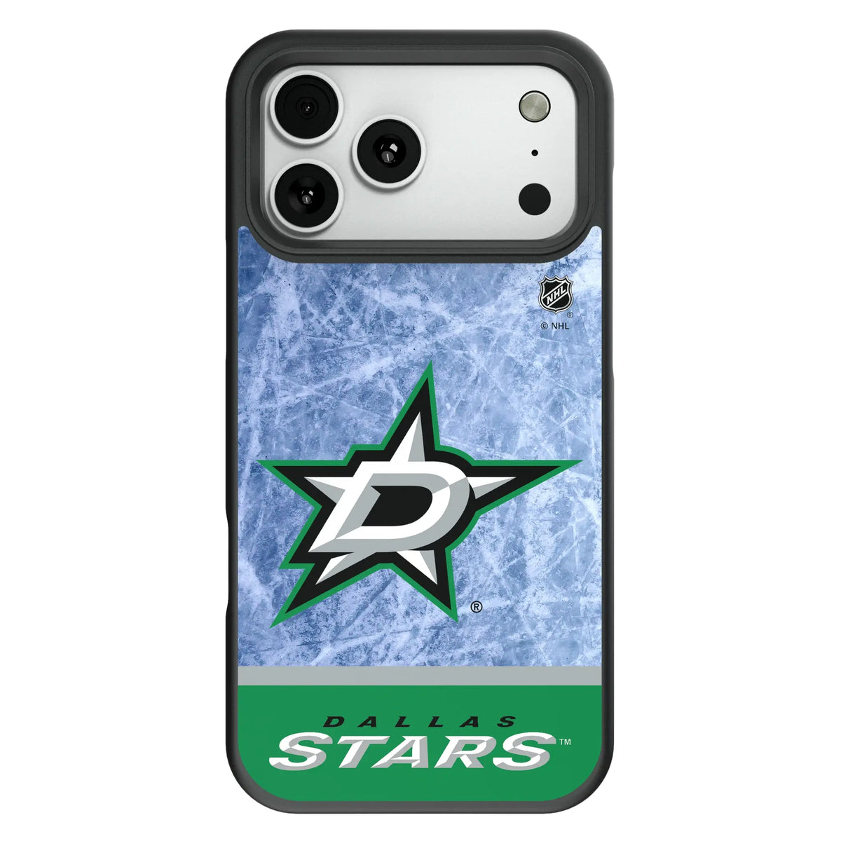 Dallas Stars Ice Wordmark Bump Phone Case for Apple iPhone