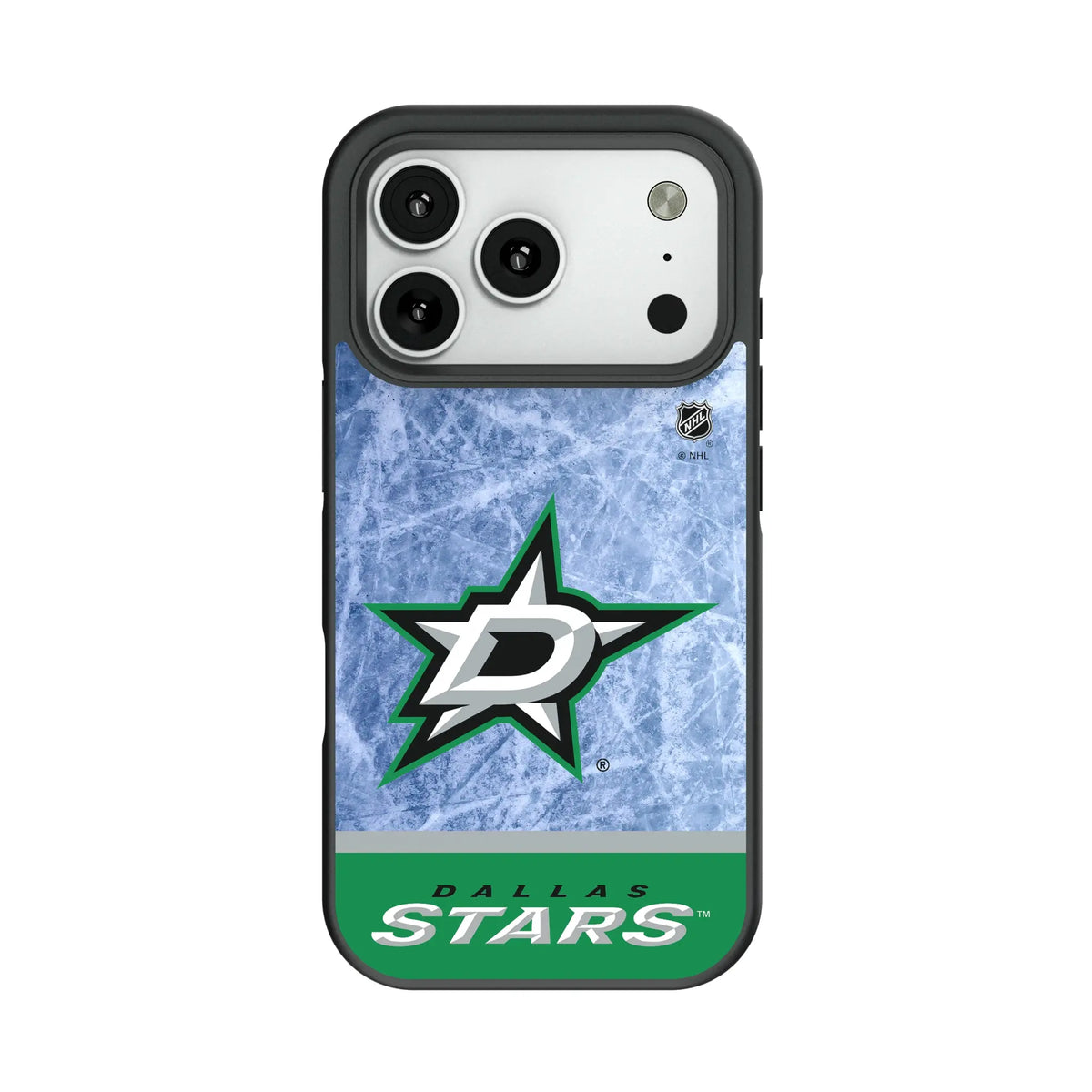 Dallas Stars Ice Wordmark Bump Phone Case for Apple iPhone