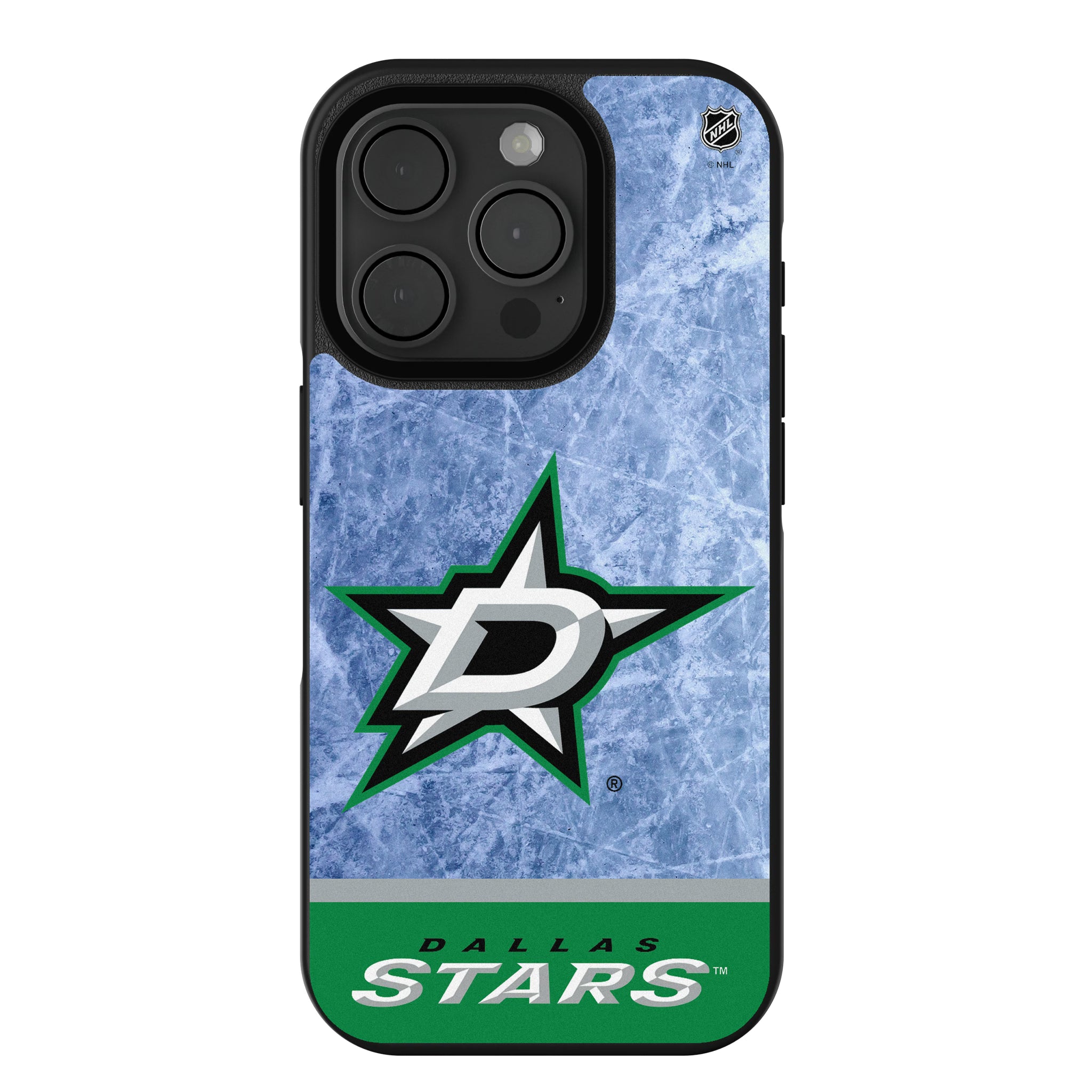 Dallas Stars Ice Wordmark iPhone Bump Phone Case for Apple iPhone