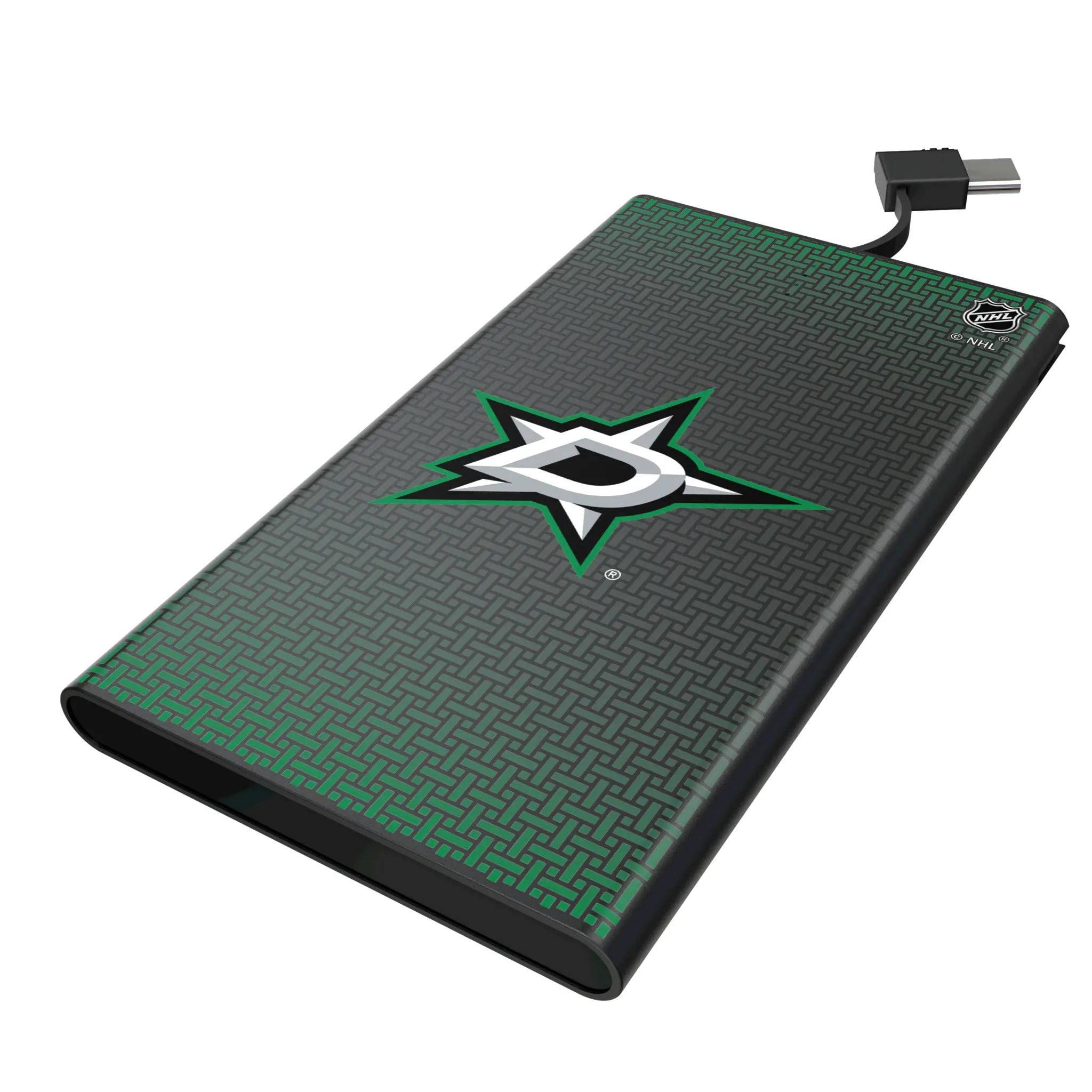 Dallas Stars Linen 5000mAh Flat Power Bank
