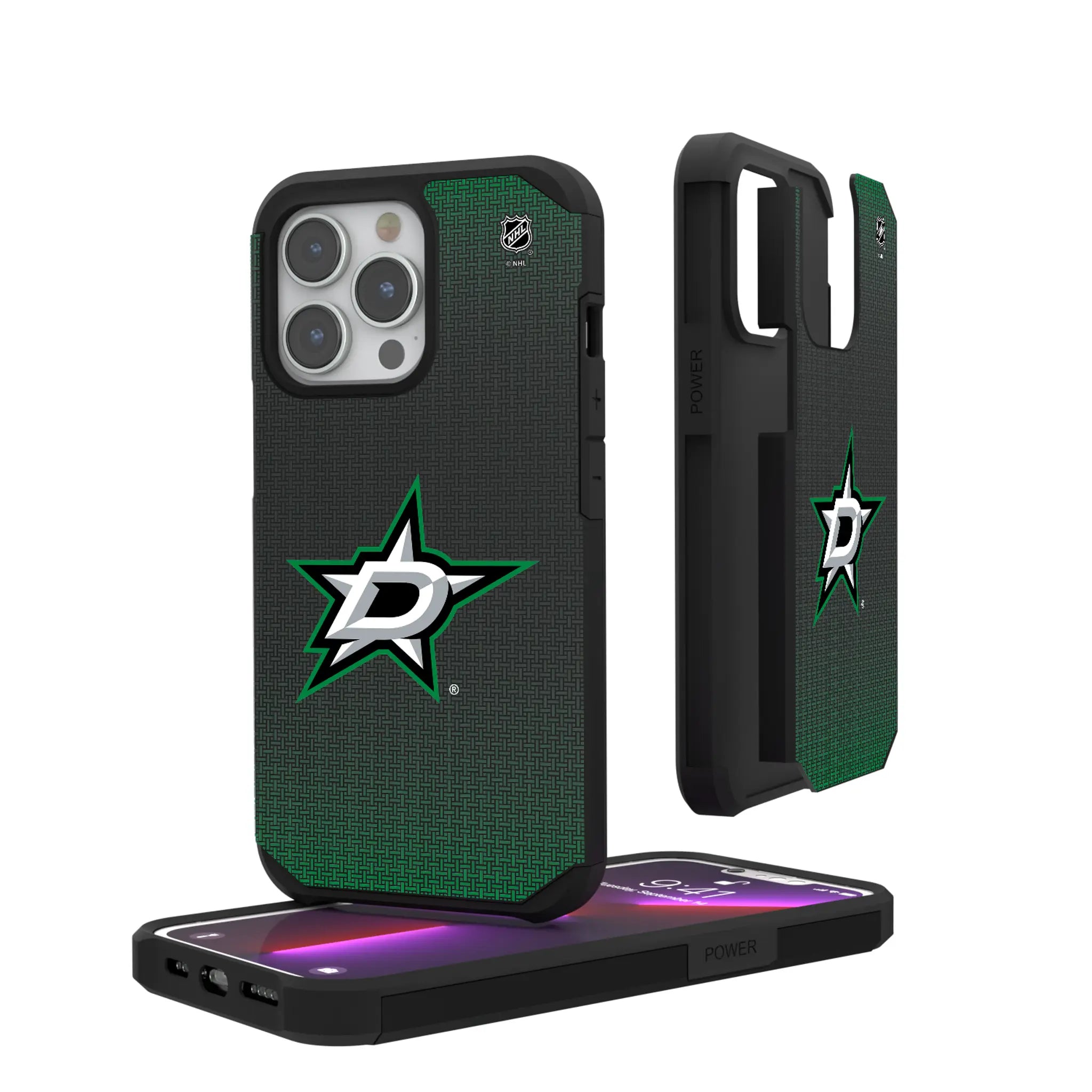 Dallas Stars Linen iPhone Rugged Phone Case for Apple iPhone