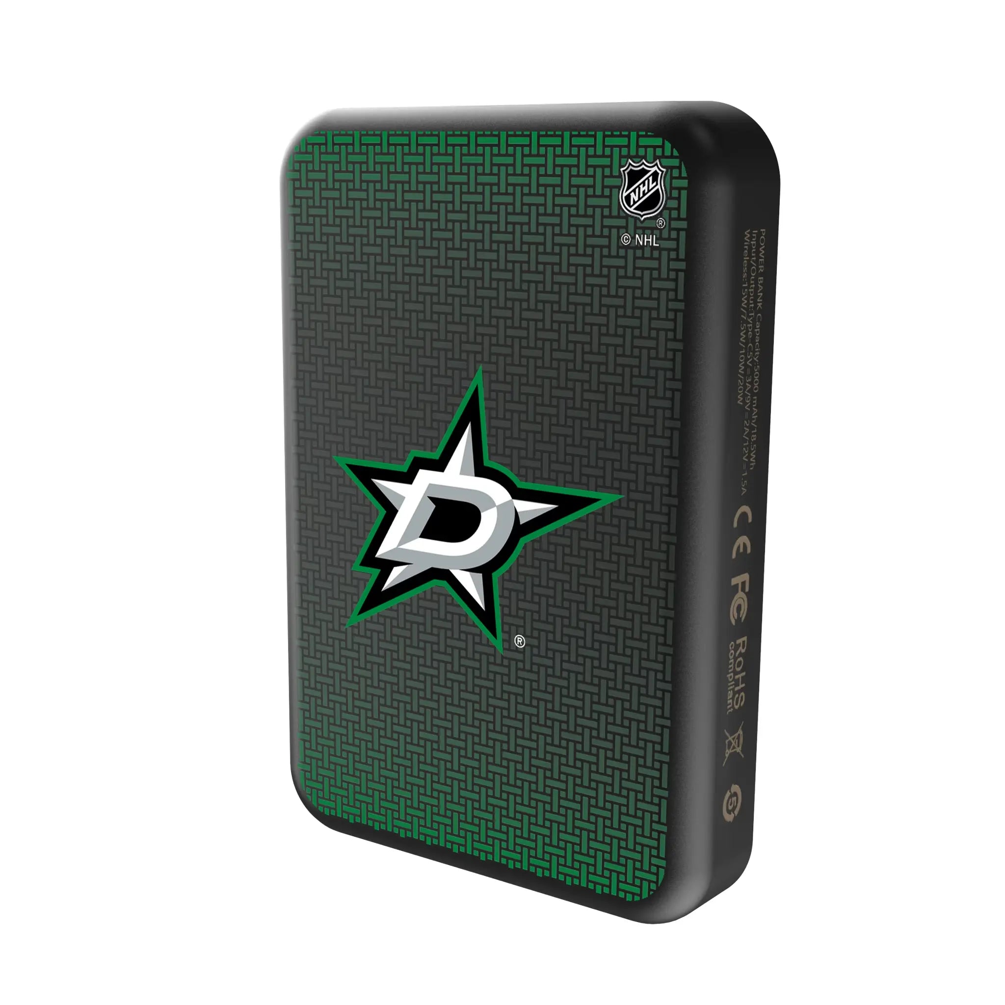 Dallas Stars Linen Wireless Mag Power Bank