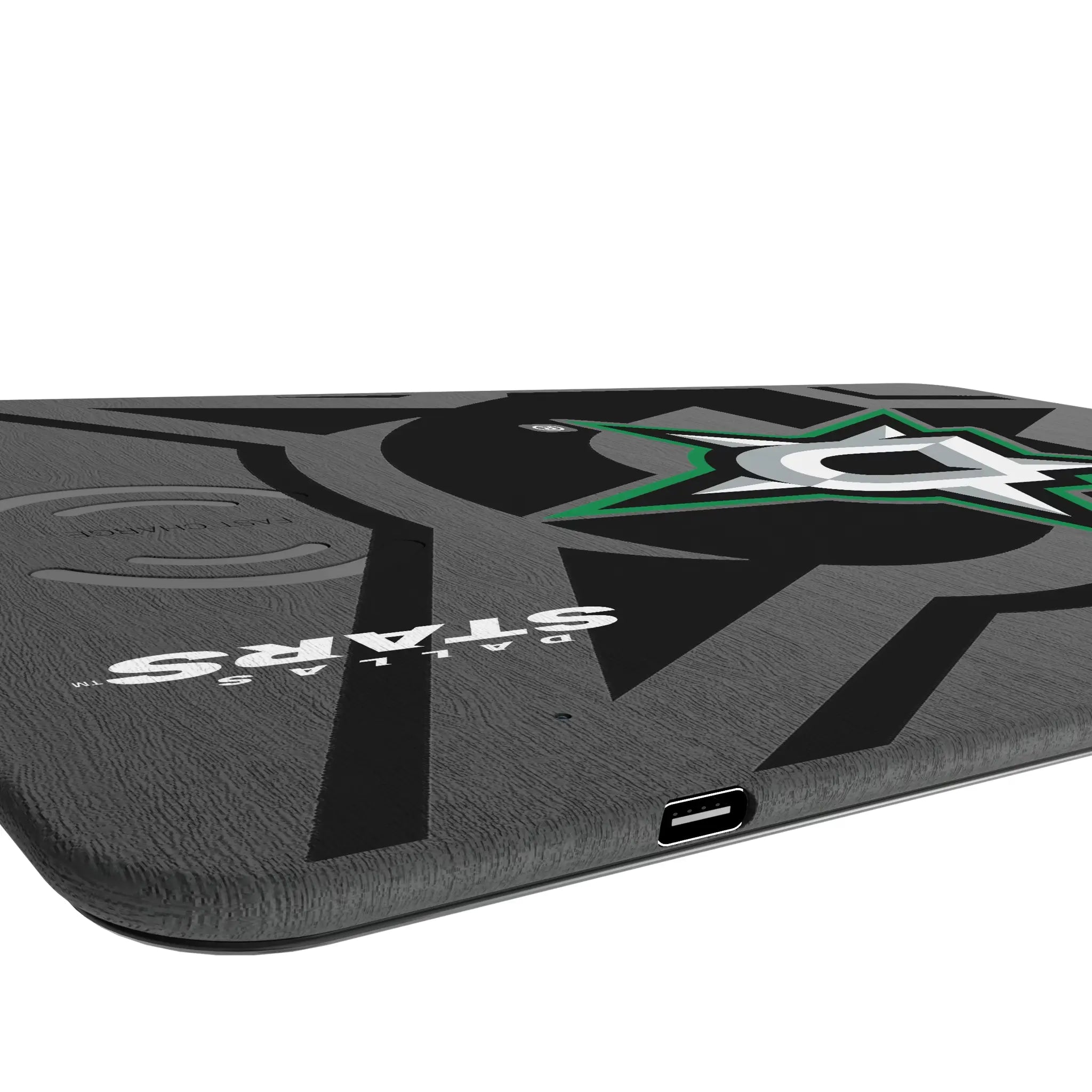 Dallas Stars Monocolor Tilt 15-Watt Wireless Charger and Mouse Pad