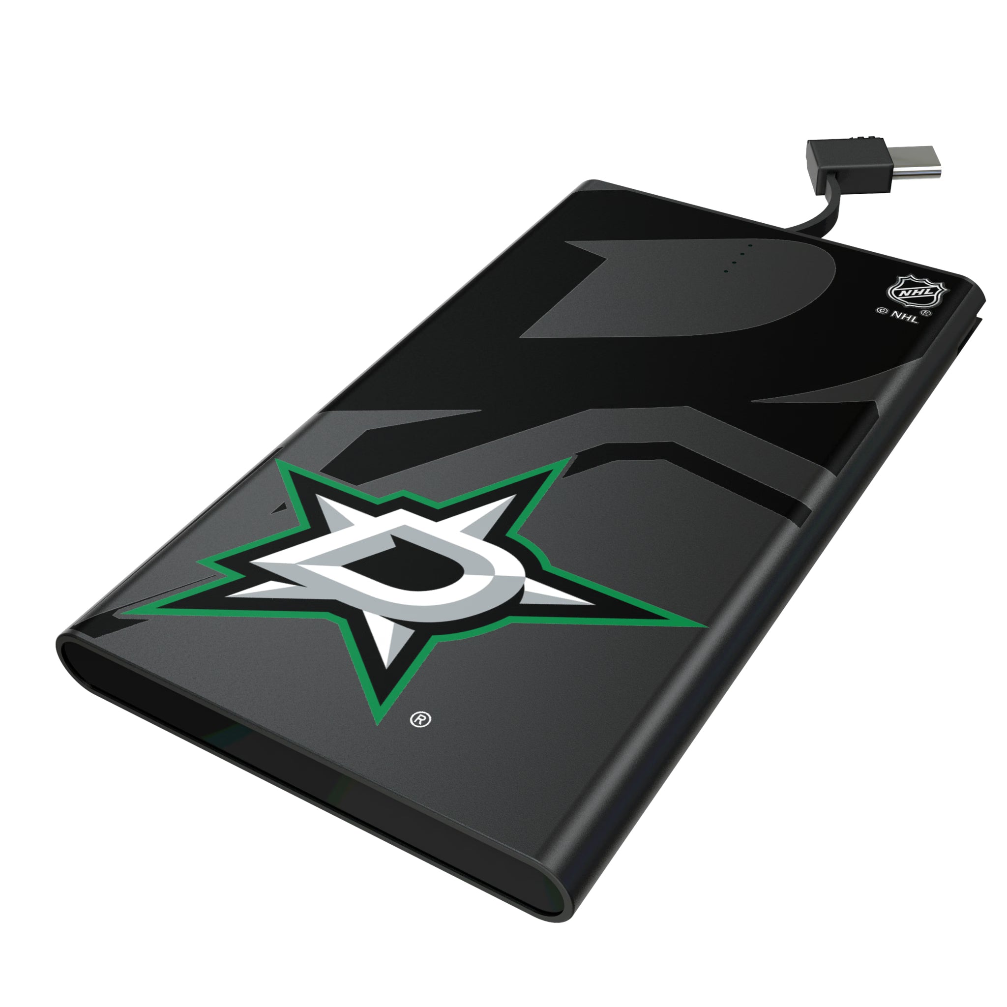 Dallas Stars Monocolor Tilt 5000mAh Flat Powerbank