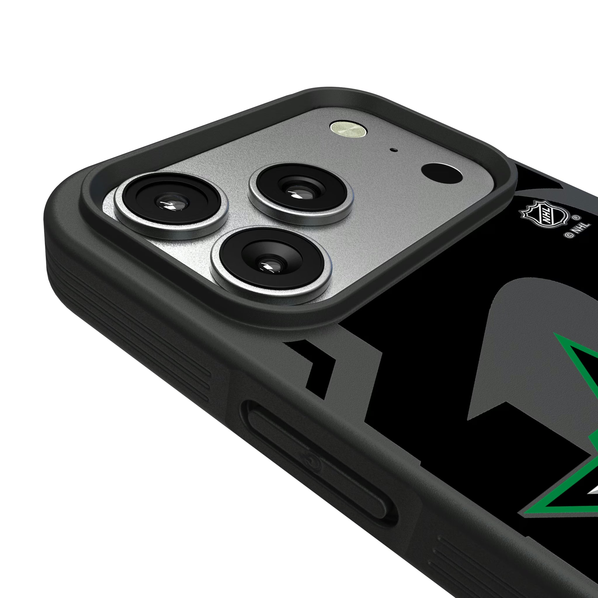 Dallas Stars Monocolor Tilt iPhone Bump Phone Case for Apple iPhone - Detail#Device_iPhone 17 Pro