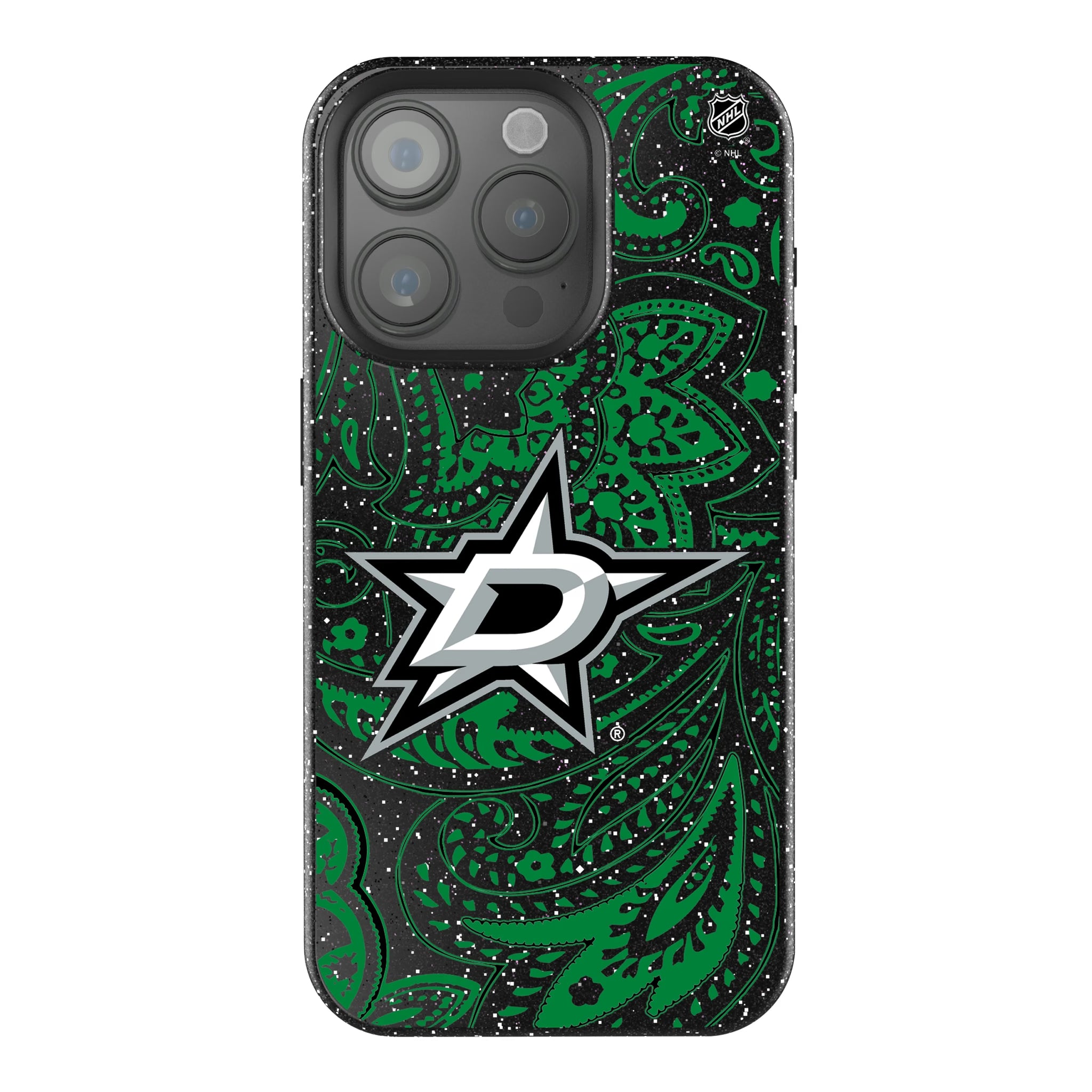 Dallas Stars Paisley iPhone Bling Phone Case for Apple iPhone