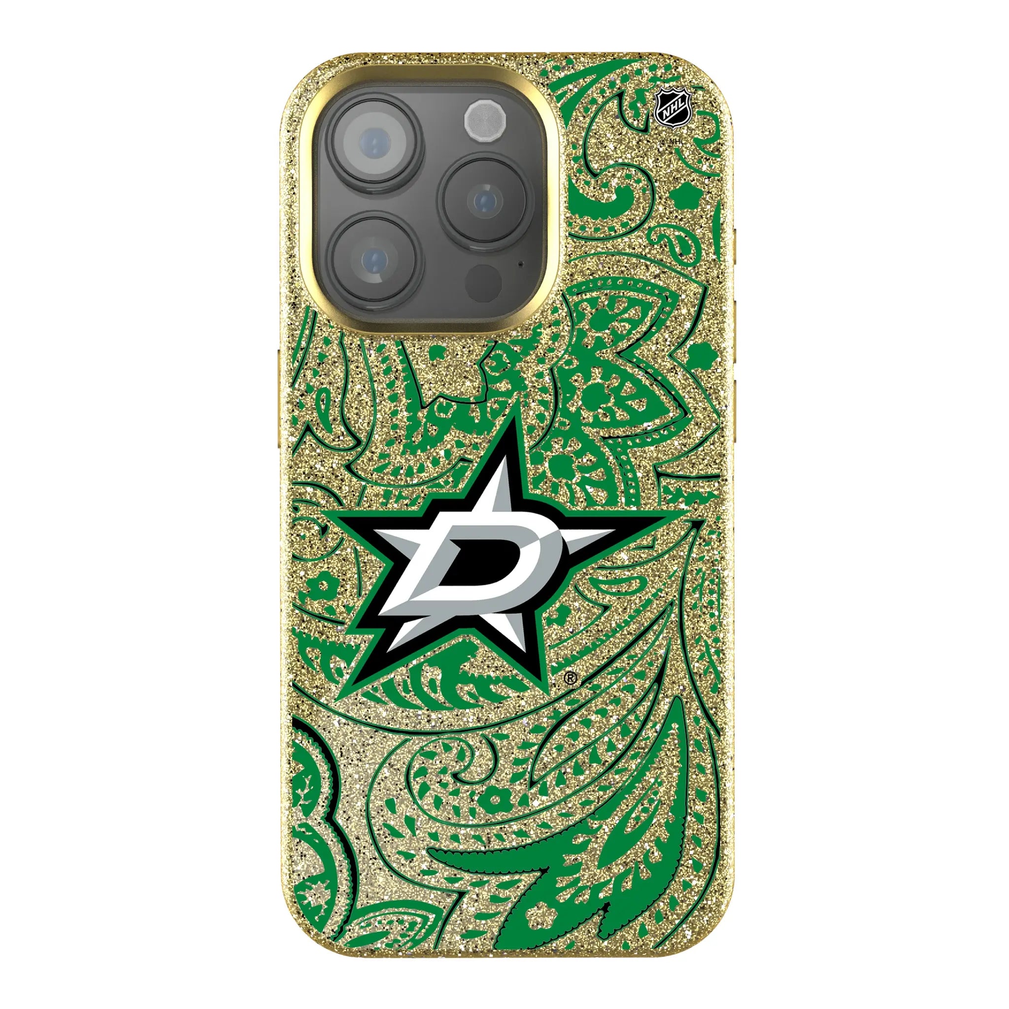 Dallas Stars Paisley iPhone Bling Phone Case for Apple iPhone