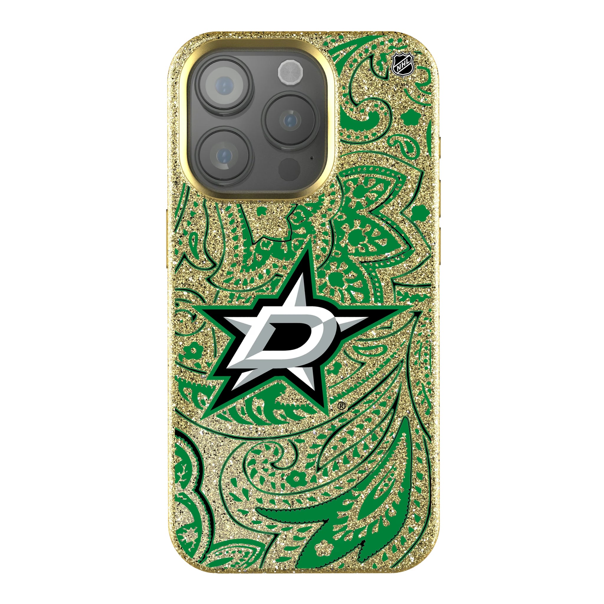 Dallas Stars Paisley iPhone Bling Phone Case for Apple iPhone