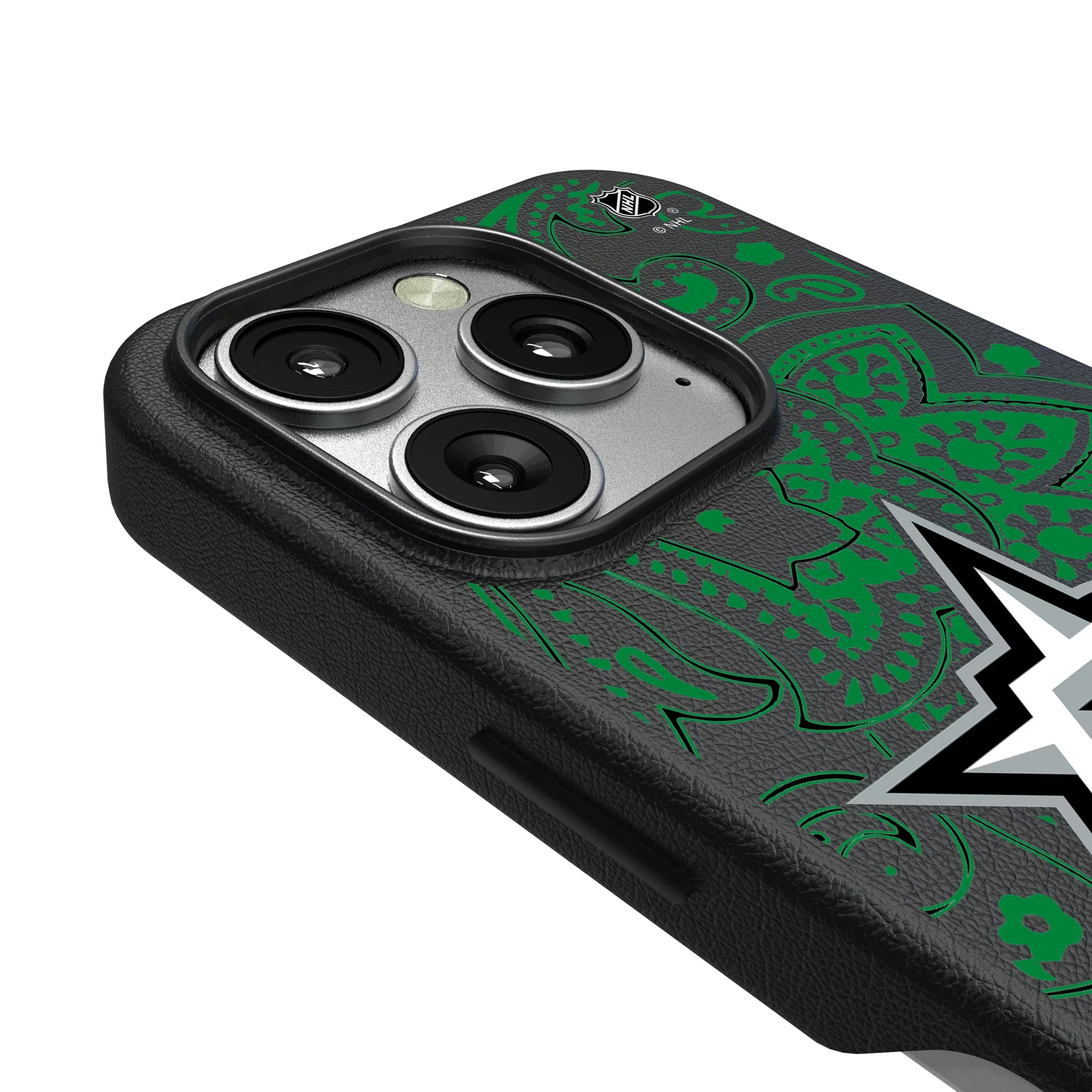 Dallas Stars Paisley iPhone MagSafe Compatible Phone Case for Apple iPhone - Detail