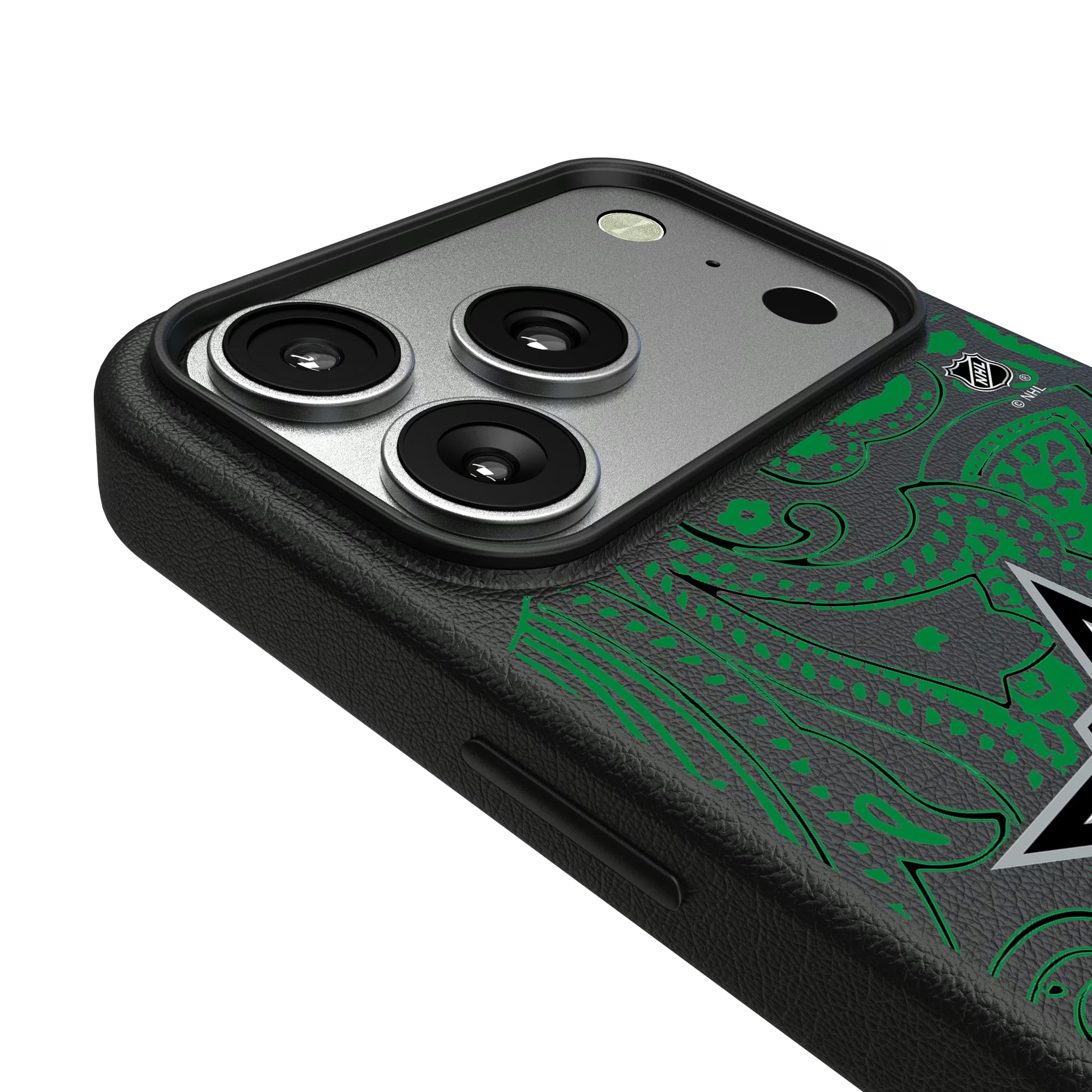 Dallas Stars Paisley iPhone MagSafe Compatible Phone Case for Apple iPhone - Detail#Device_iPhone 17 Pro