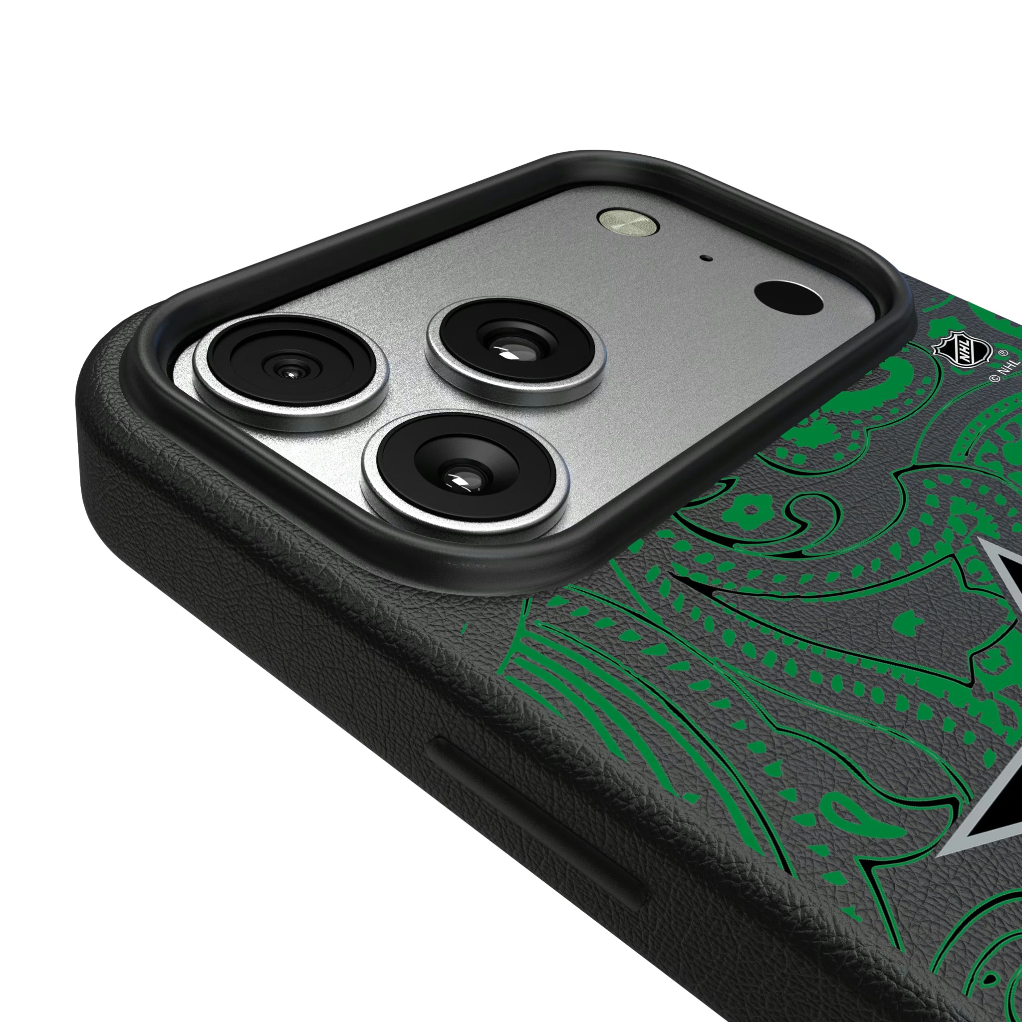 Dallas Stars Paisley iPhone MagSafe Compatible Phone Case for Apple iPhone - Detail#Device_iPhone 17 Pro Max