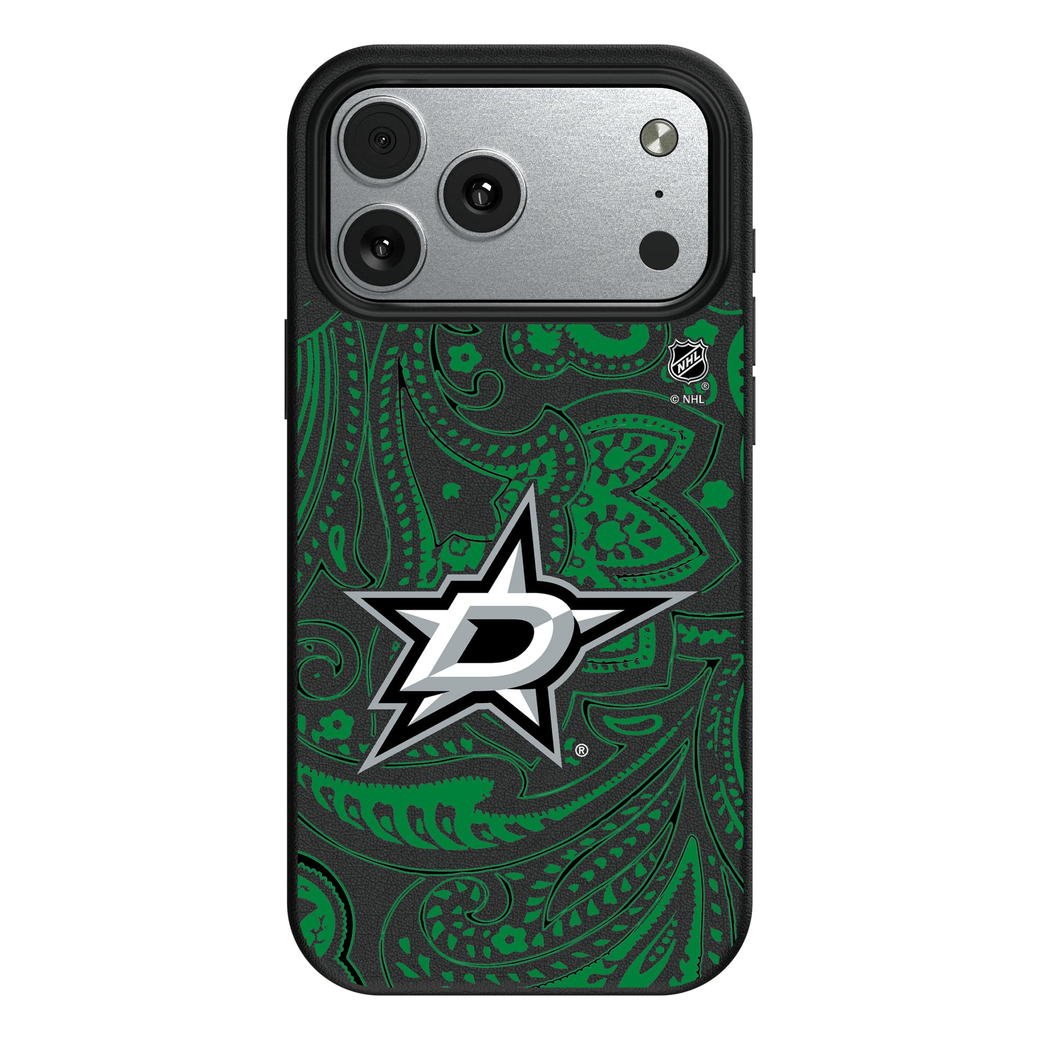 Dallas Stars Paisley iPhone MagSafe Compatible Phone Case for Apple iPhone#Device_iPhone 17 Pro Max
