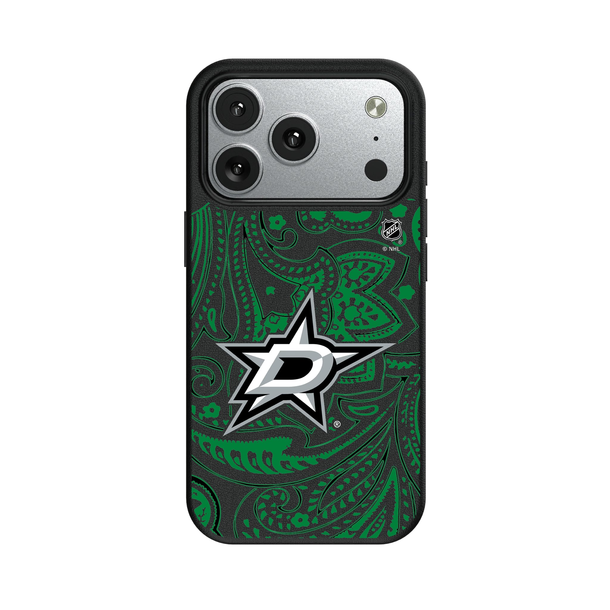 Dallas Stars Paisley iPhone MagSafe Compatible Phone Case for Apple iPhone#Device_iPhone 17 Pro