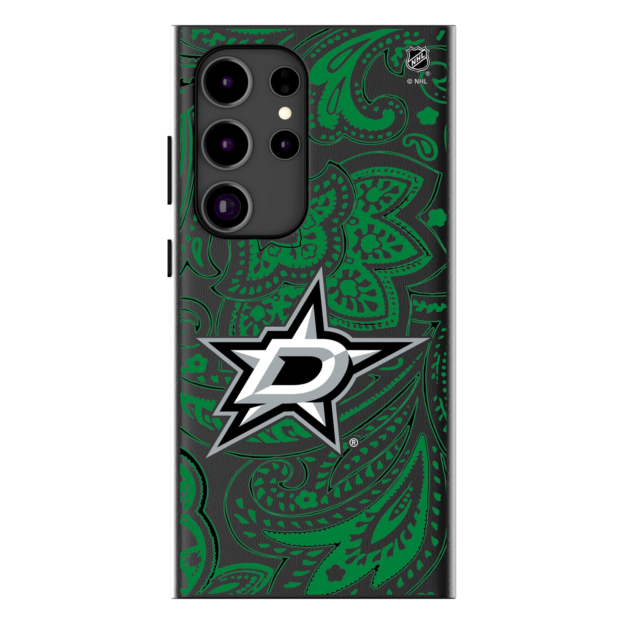 Dallas Stars Paisley Galaxy MagSafe Compatible Phone Case for Samsung Galaxy