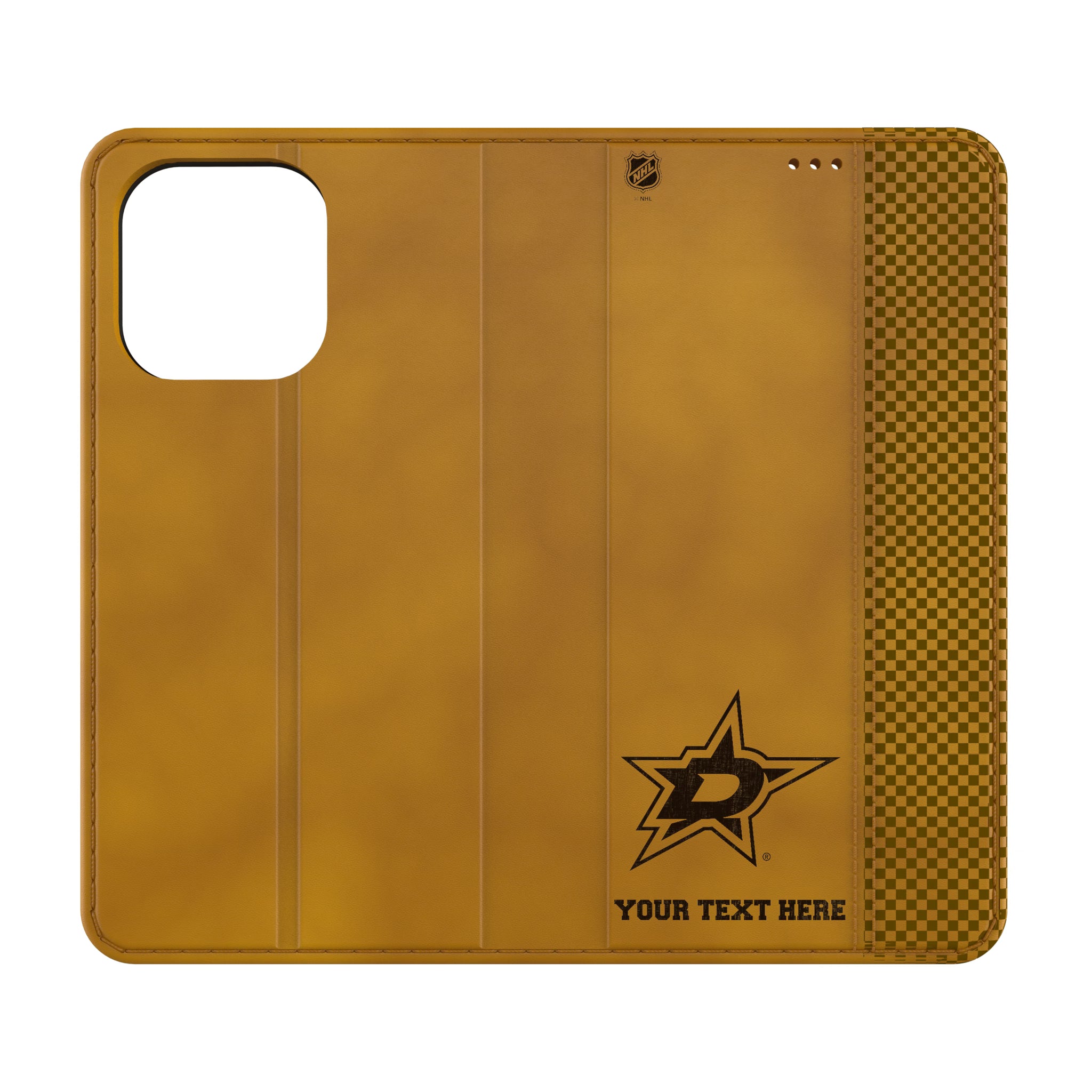 Dallas Stars Personalized Burn iPhone Folio Phone Case for Apple iPhone