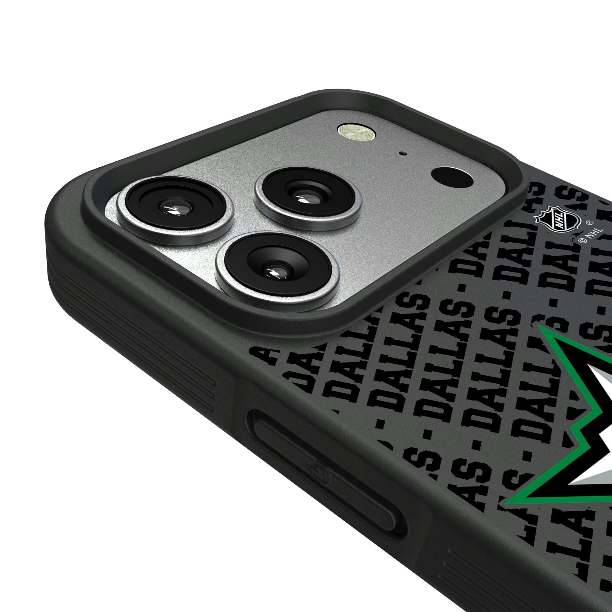 Dallas Stars Personalized EndZone Plus iPhone Bump Phone Case for Apple iPhone - Detail#Device_iPhone 17 Pro