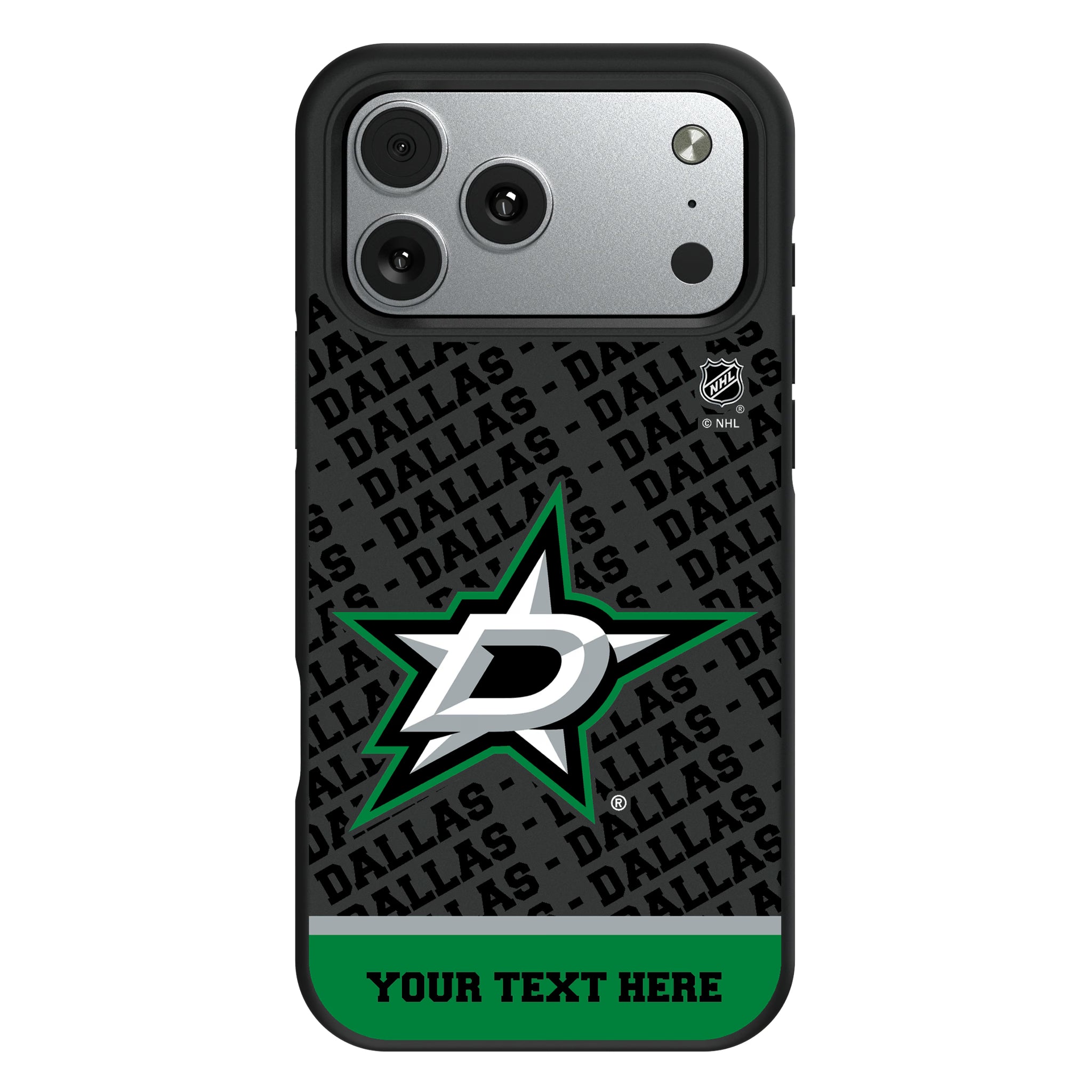 Dallas Stars Personalized EndZone Plus iPhone Bump Phone Case for Apple iPhone#Device_iPhone 17 Pro Max