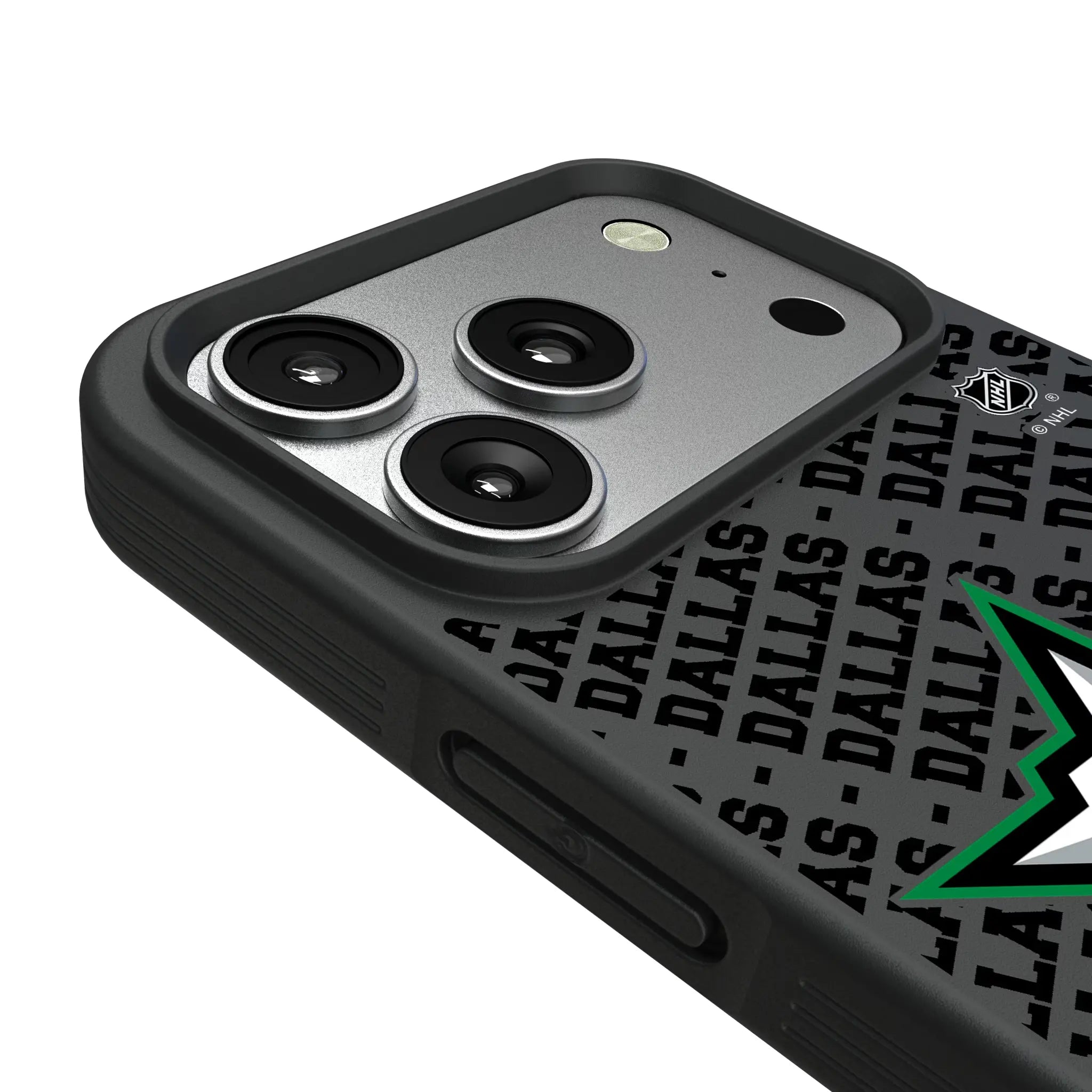Dallas Stars Personalized EndZone Plus iPhone Bump Phone Case for Apple iPhone - Detail#Device_iPhone 17 Pro