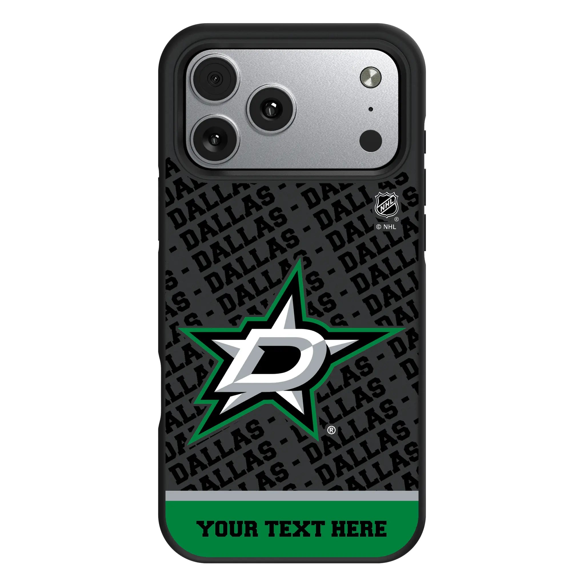 Dallas Stars Personalized EndZone Plus iPhone Bump Phone Case for Apple iPhone#Device_iPhone 17 Pro Max