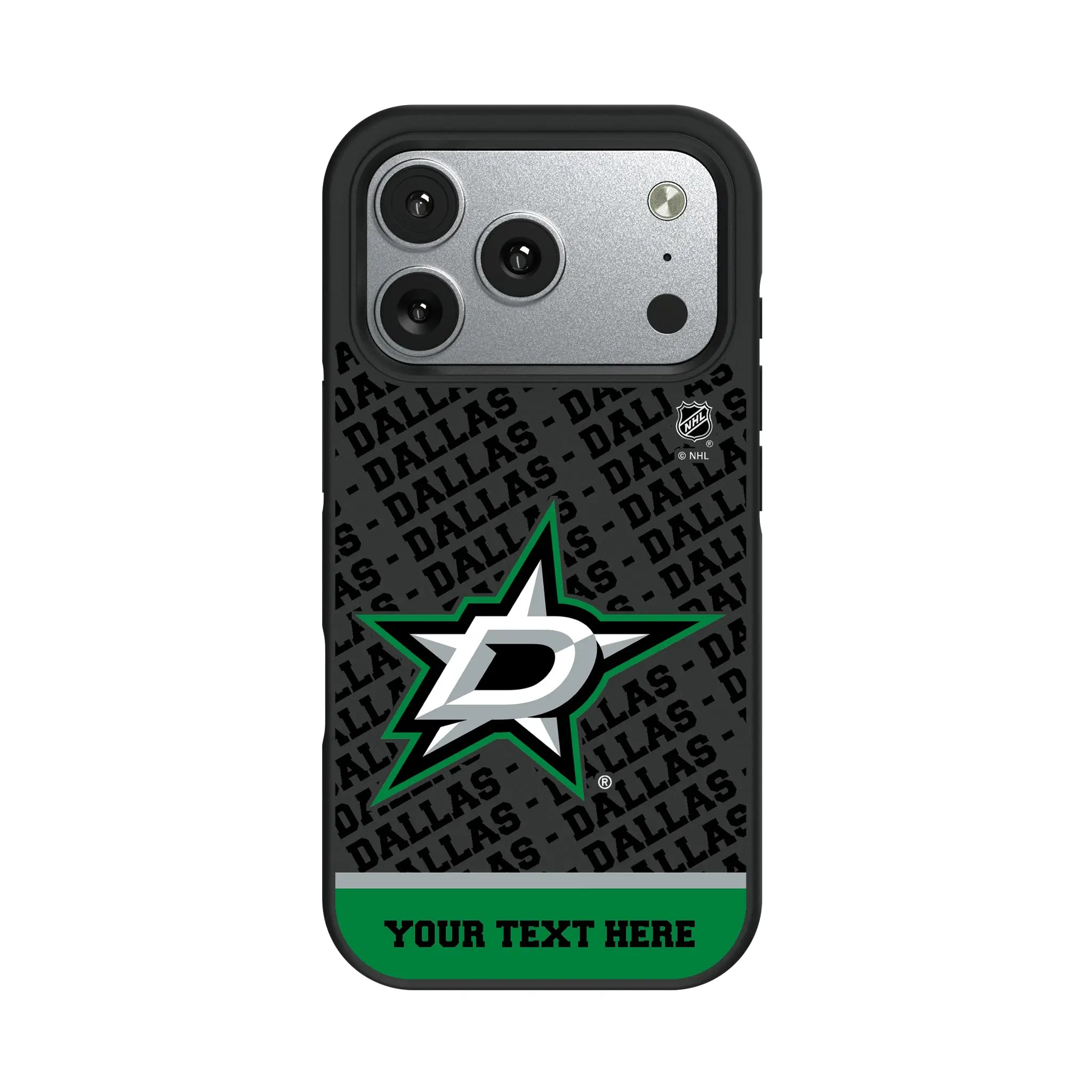Dallas Stars Personalized EndZone Plus iPhone Bump Phone Case for Apple iPhone#Device_iPhone 17 Pro