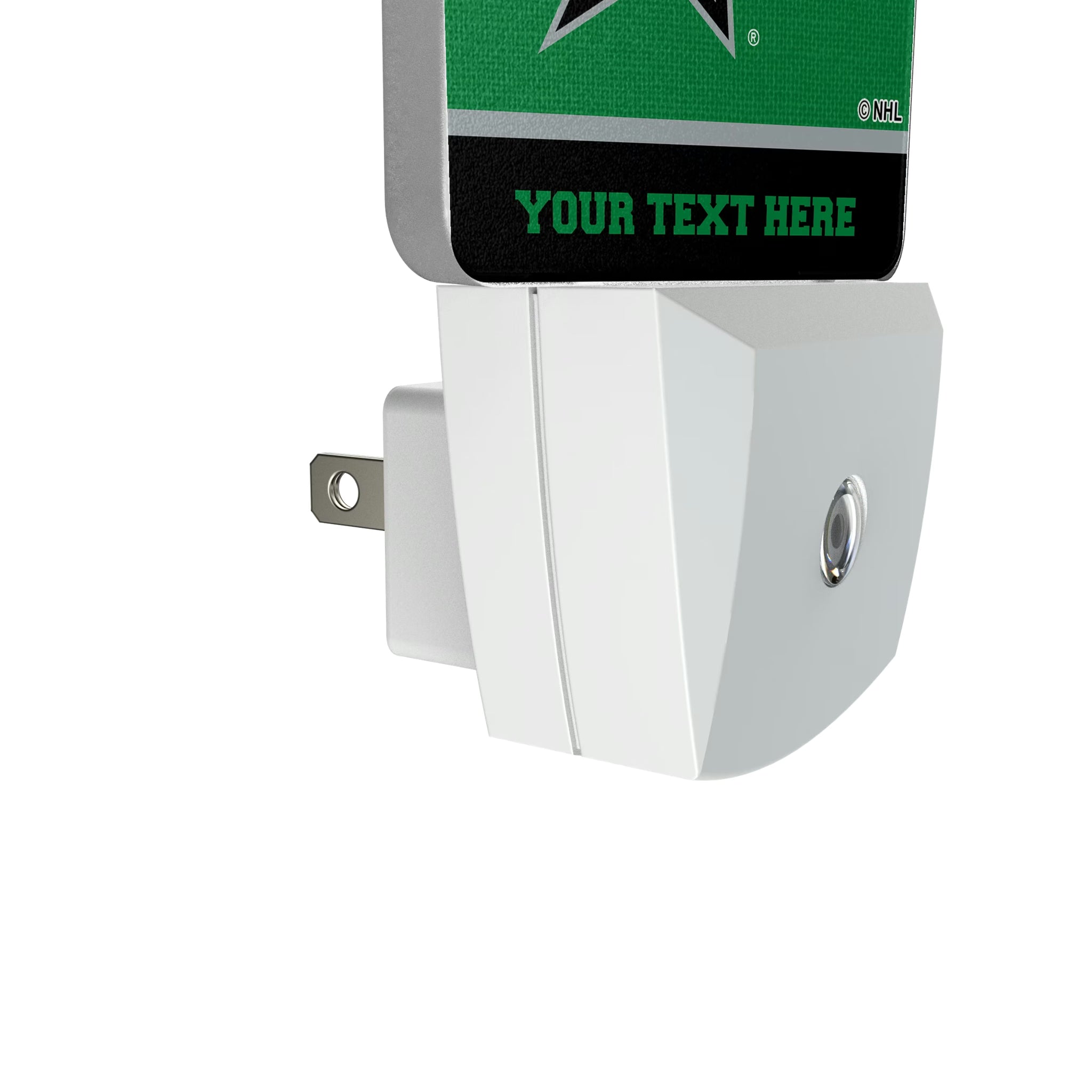 Dallas Stars Personalized Endzone Solid Night Light 2-Pack - Detail