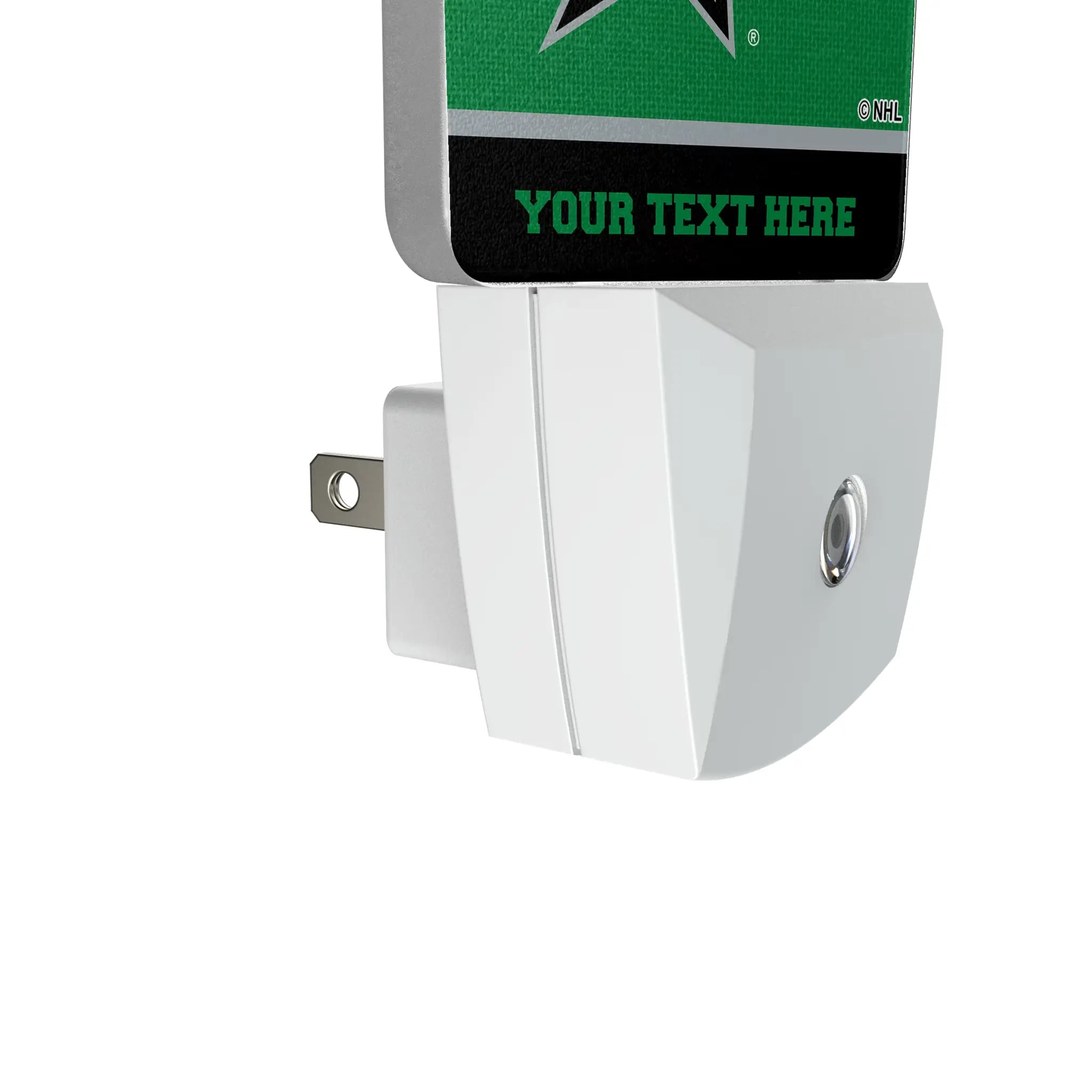 Dallas Stars Personalized Endzone Solid Night Light 2-Pack - Detail