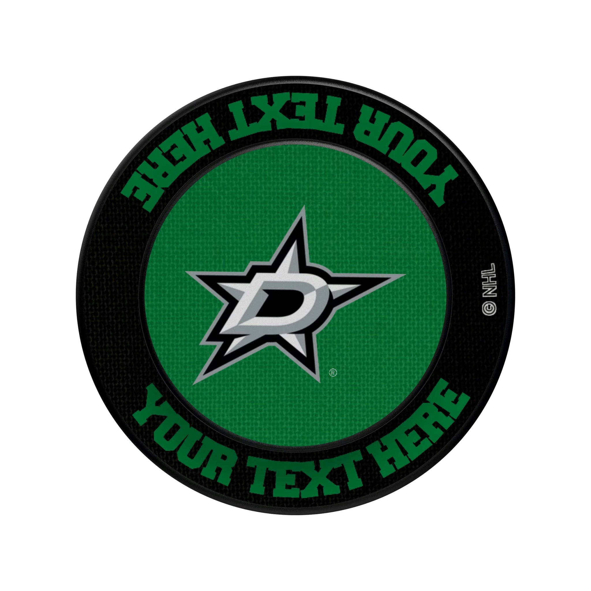 Dallas Stars Personalized Endzone Solid Popsockets Round Magnetic
