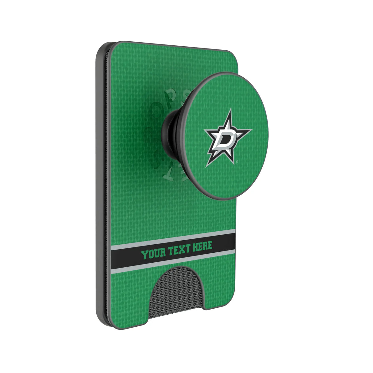 Dallas Stars Personalized Endzone Solid Popsockets Wallet Magnetic