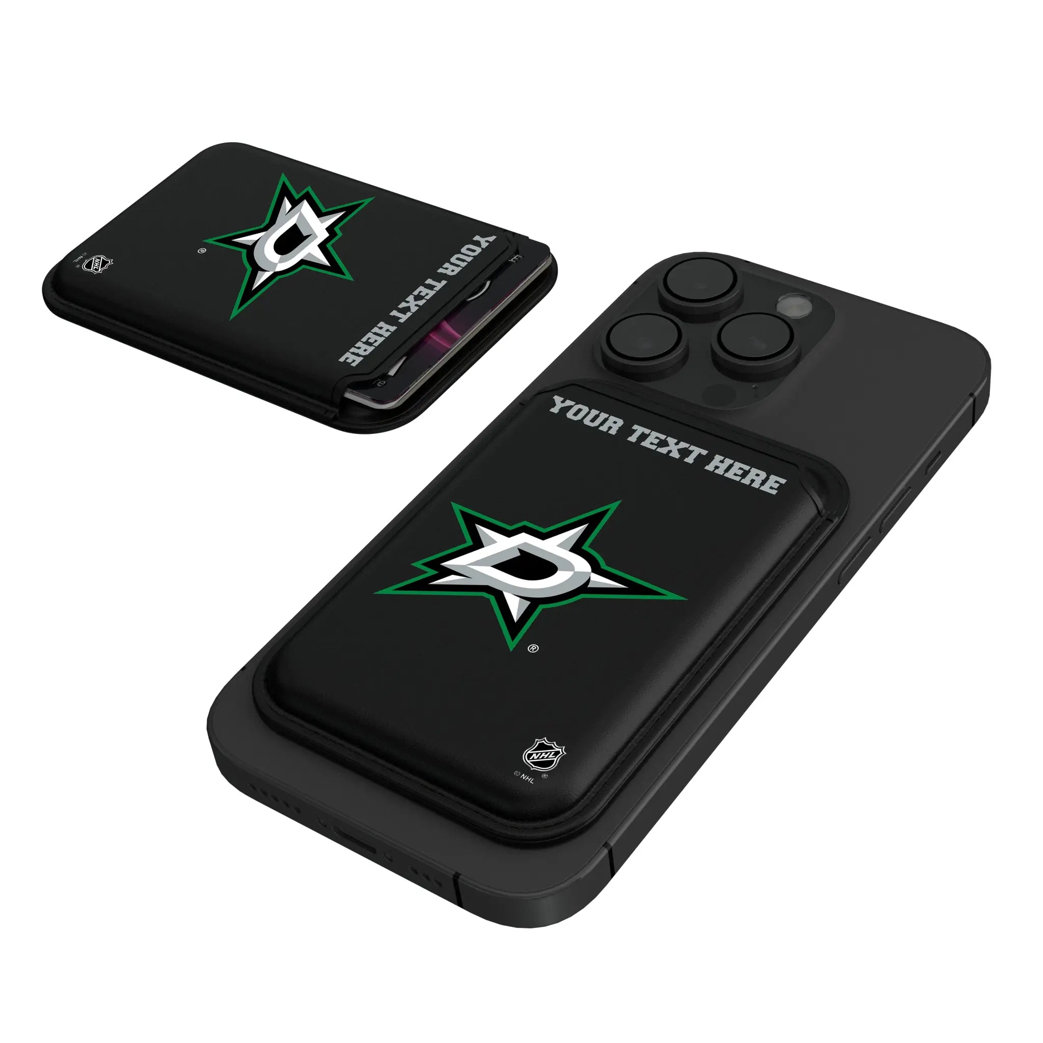 Dallas Stars Personalized Insignia Black Magnetic Credit Card Wallet