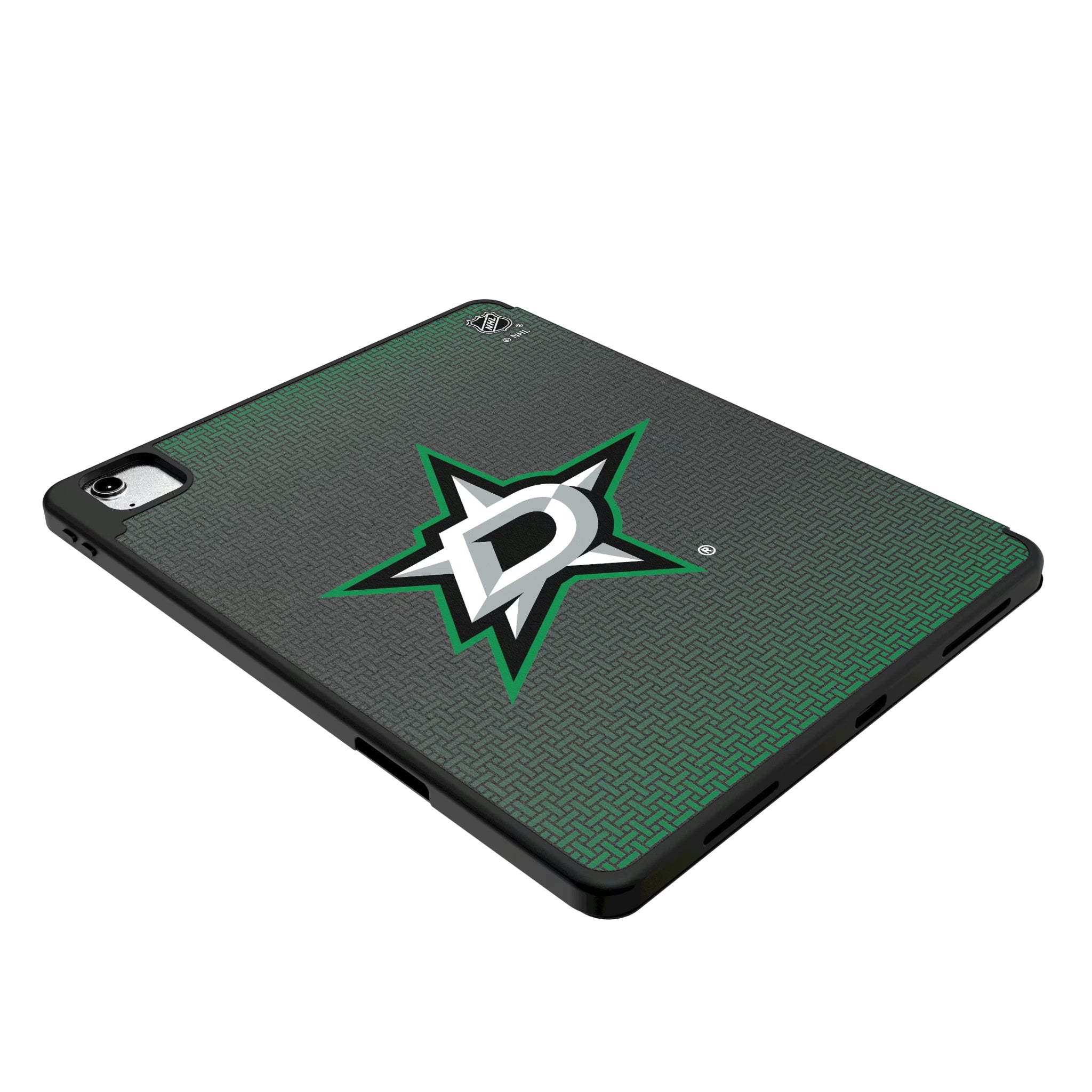 Dallas Stars Personalized Linen iPad Tablet Case for Apple iPad - Isometric View