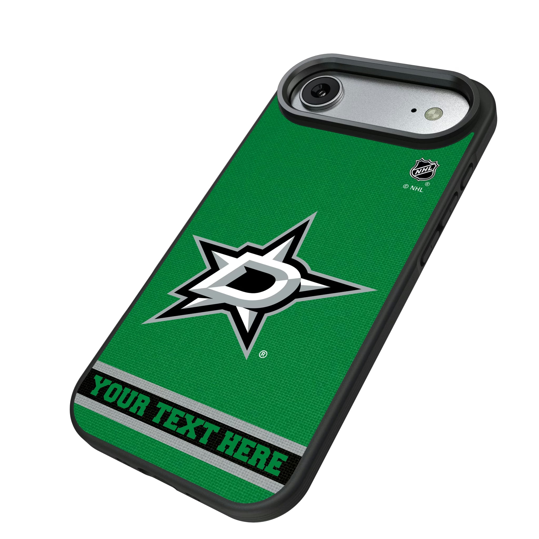 Dallas Stars Personalized Stripe iPhone Bump Phone Case for Apple iPhone - Isometric View#Device_iPhone Air