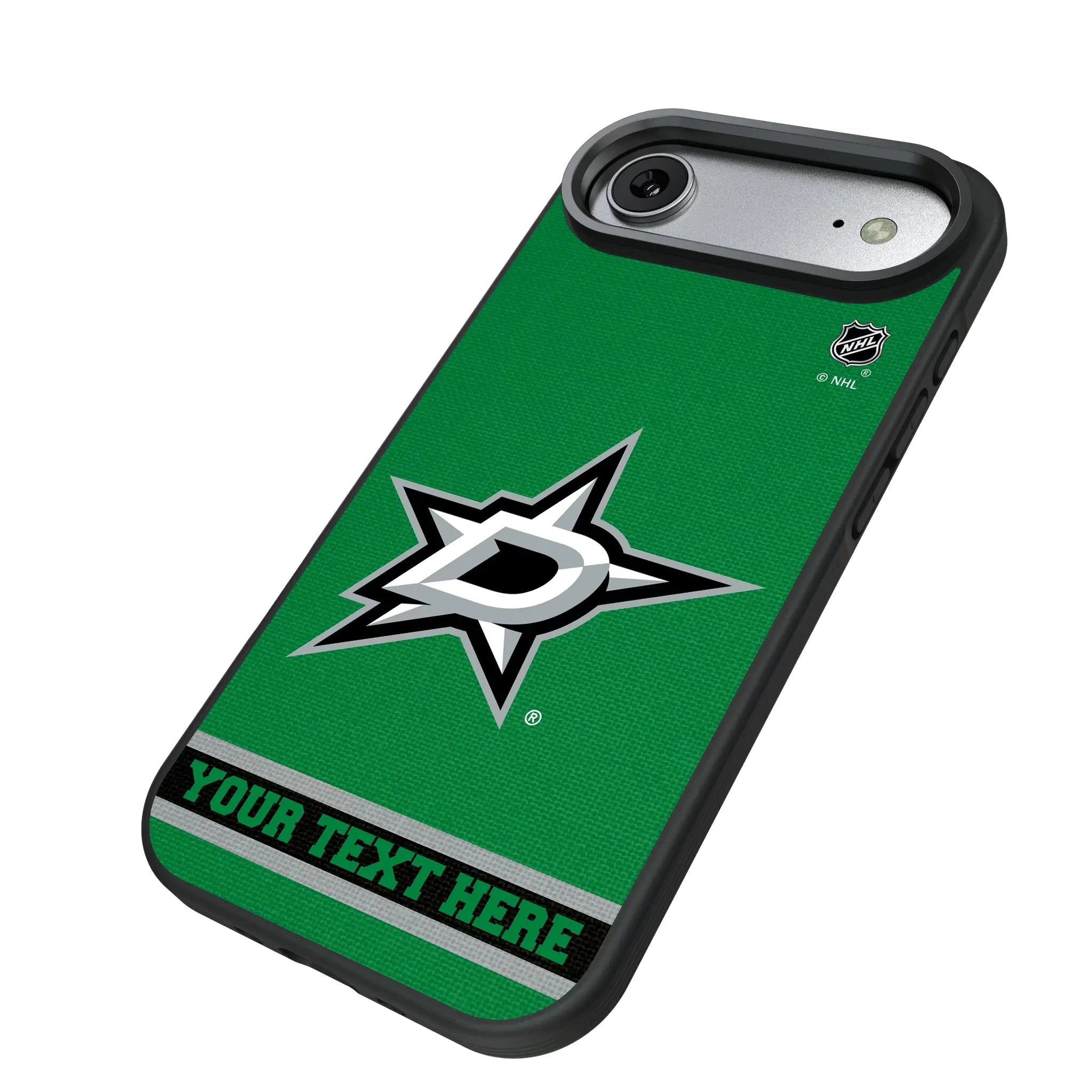 Dallas Stars Personalized Stripe iPhone Bump Phone Case for Apple iPhone - Isometric View#Device_iPhone Air