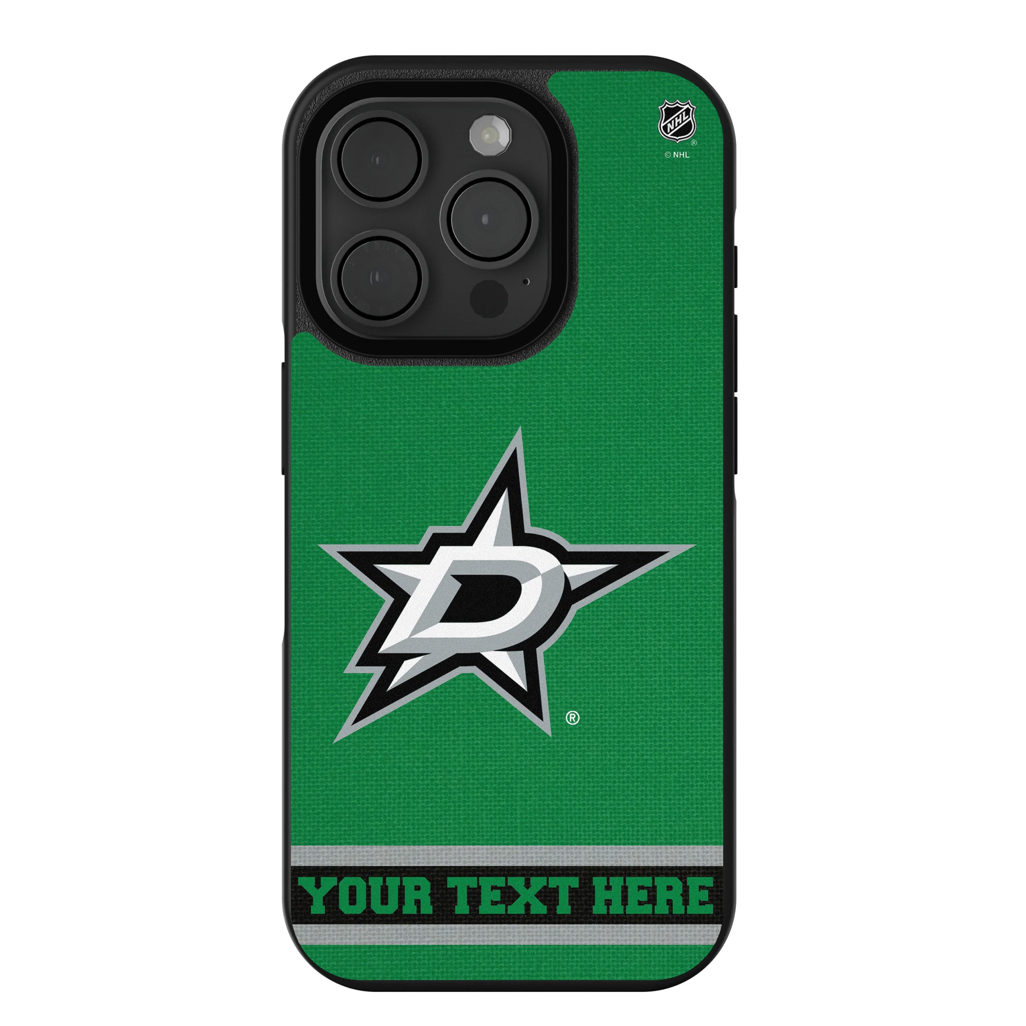 Dallas Stars Personalized Stripe iPhone Bump Phone Case for Apple iPhone