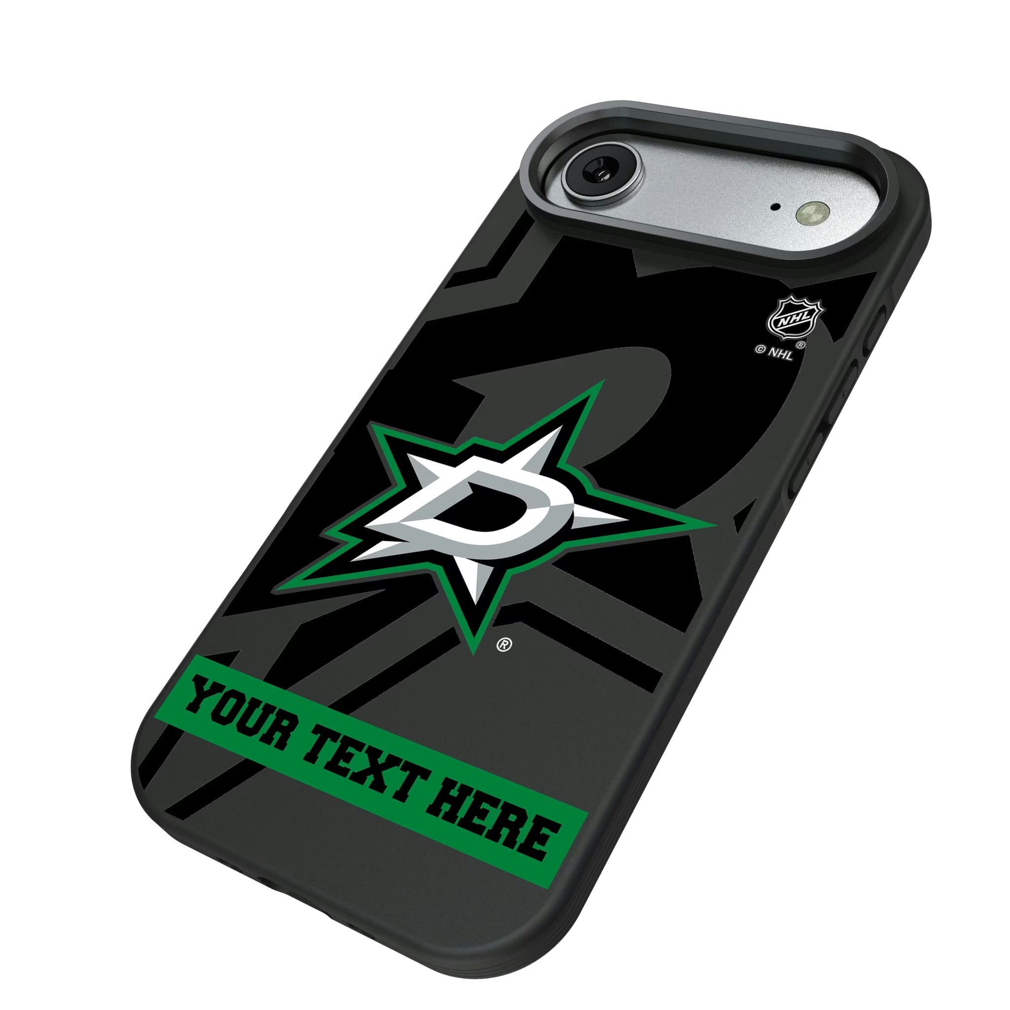 Dallas Stars Personalized Tilt iPhone Bump Phone Case for Apple iPhone - Isometric View#Device_iPhone Air