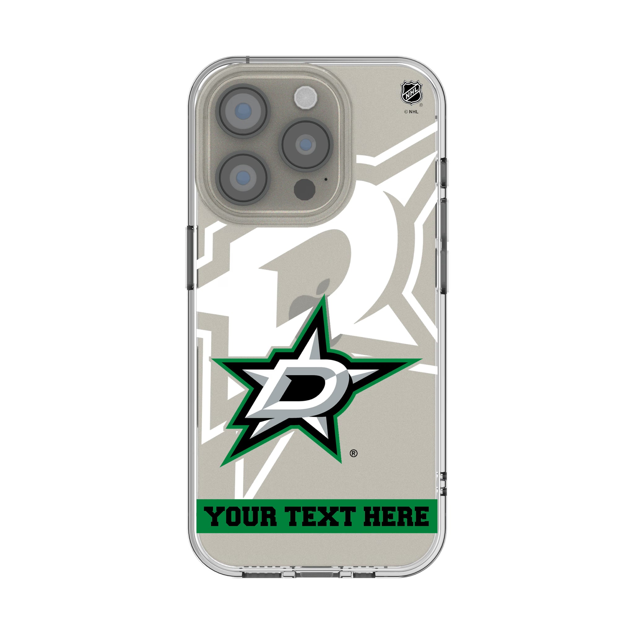 Dallas Stars Personalized Tilt iPhone Clear Phone Case for Apple iPhone