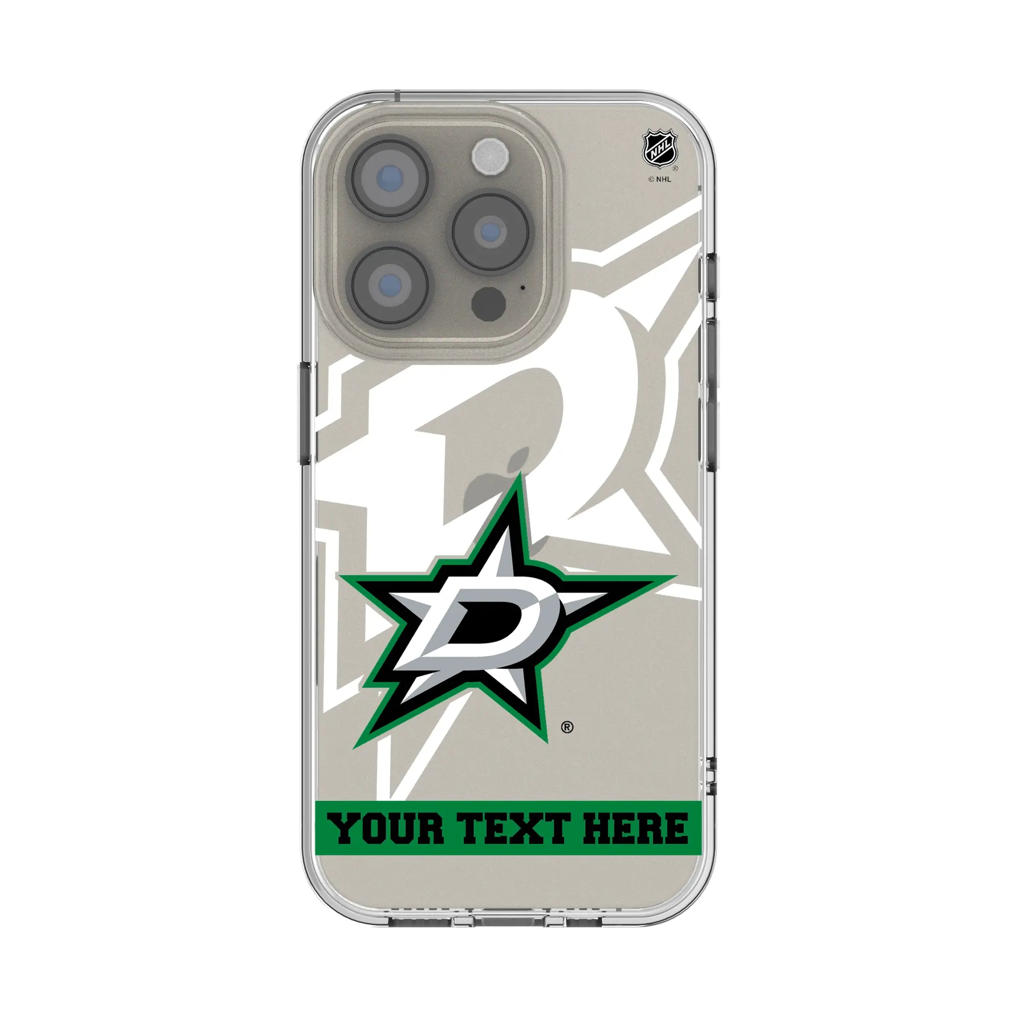 Dallas Stars Personalized Tilt iPhone Clear Phone Case for Apple iPhone