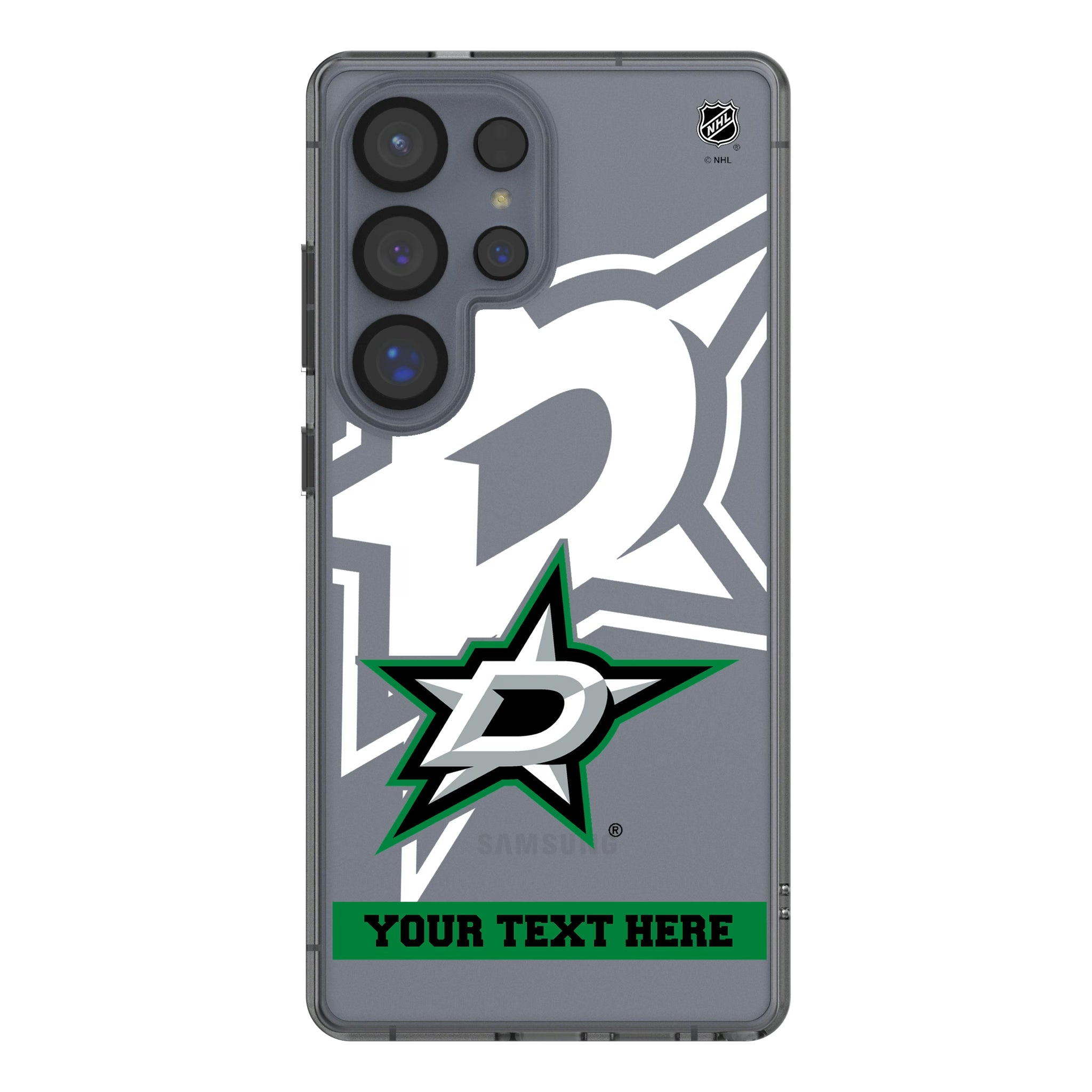 Dallas Stars Personalized Tilt Galaxy Clear Phone Case for Samsung Galaxy