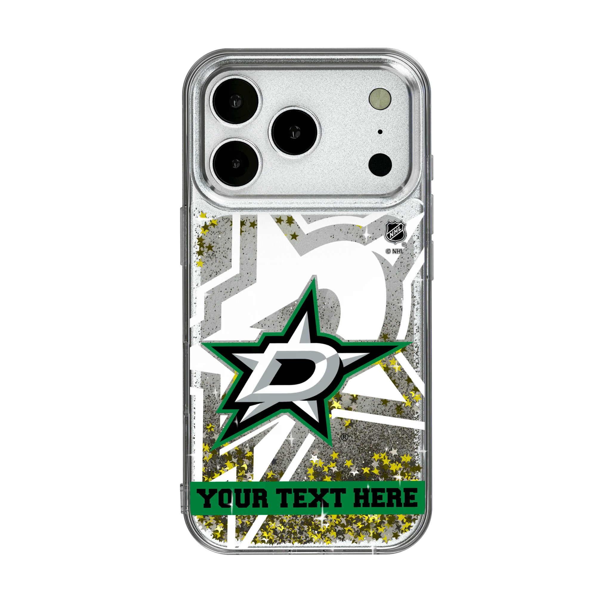 Dallas Stars Personalized Tilt iPhone Glitter Phone Case for Apple iPhone