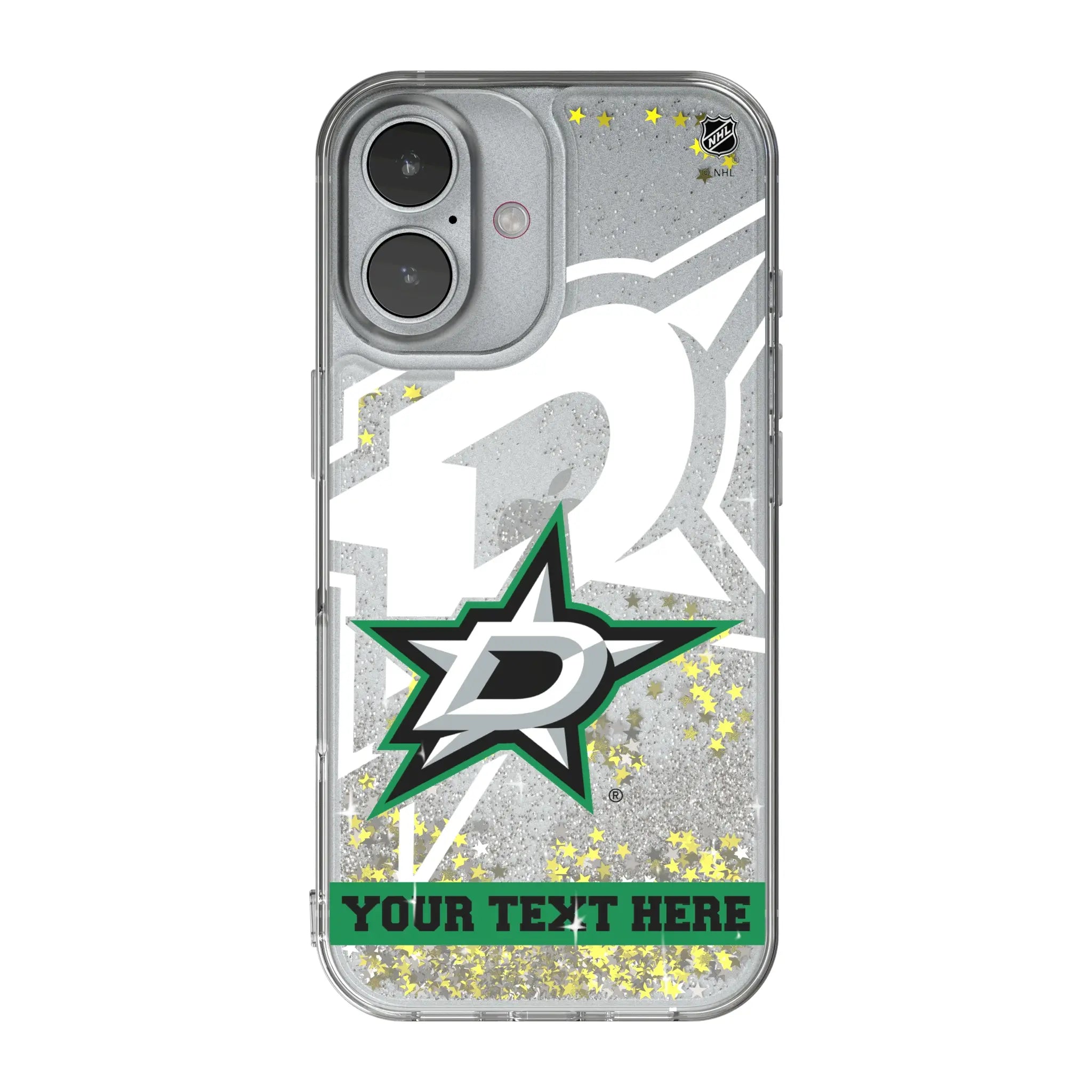 Dallas Stars Personalized Tilt iPhone Glitter Phone Case for Apple iPhone