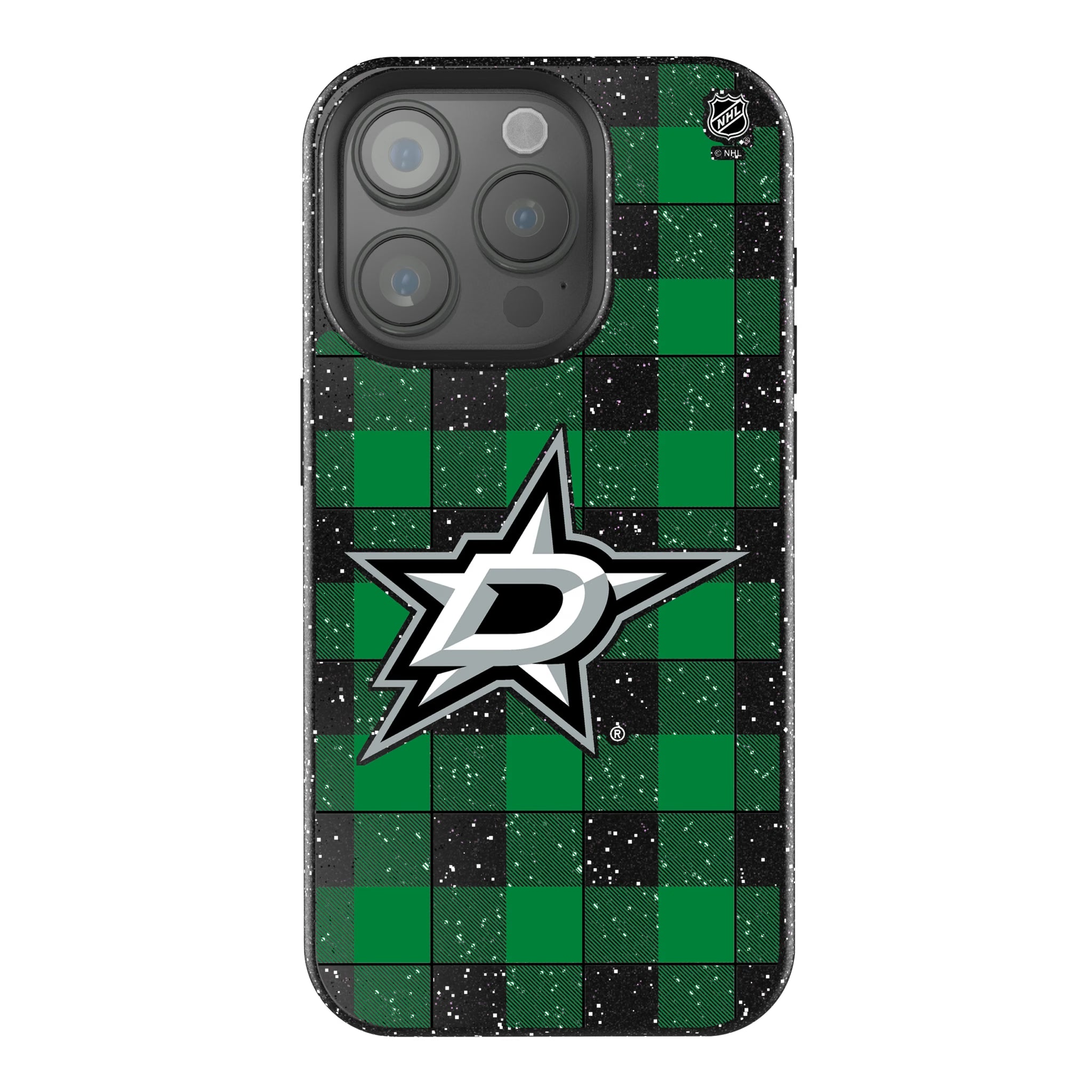 Dallas Stars Plaid iPhone Bling Phone Case for Apple iPhone