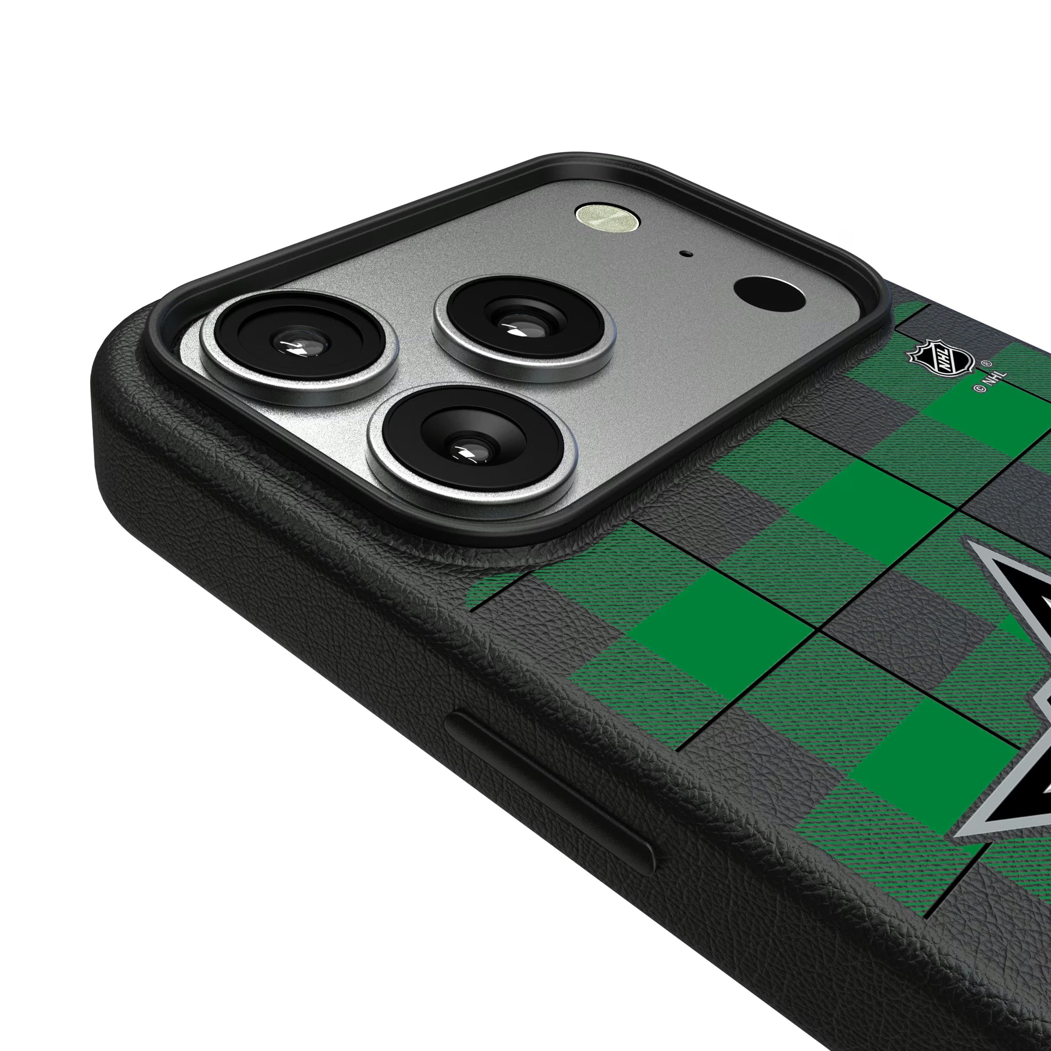 Dallas Stars Plaid iPhone MagSafe Compatible Phone Case for Apple iPhone - Detail#Device_iPhone 17 Pro