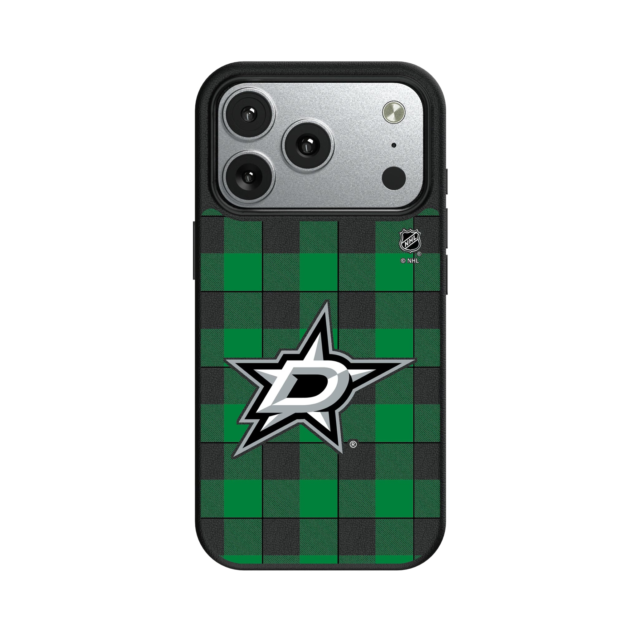 Dallas Stars Plaid iPhone MagSafe Compatible Phone Case for Apple iPhone#Device_iPhone 17 Pro
